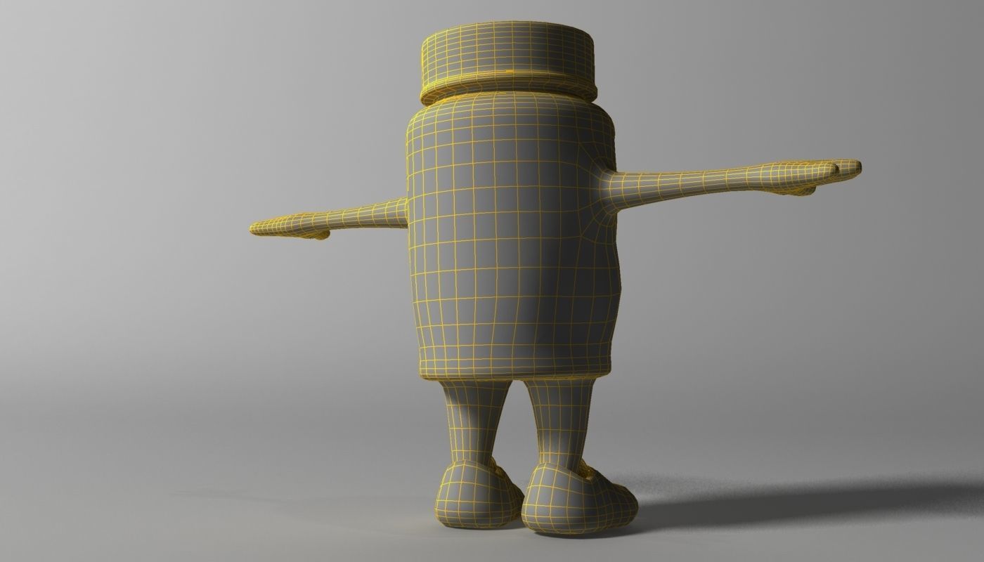 Cartoon Covid Killer RIGGED and Animated Low-poly 3D model_8