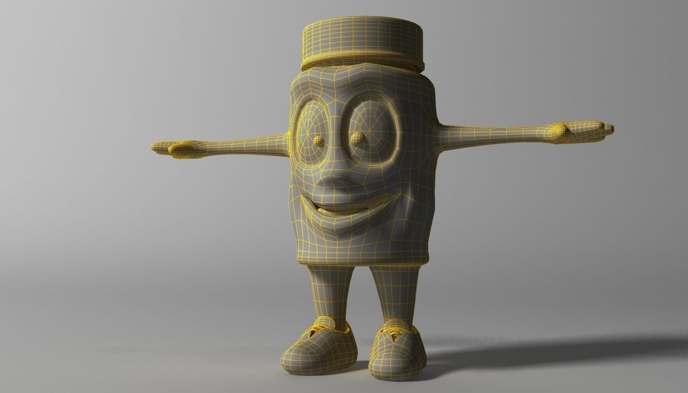 Cartoon Covid Killer RIGGED and Animated Low-poly 3D model_6