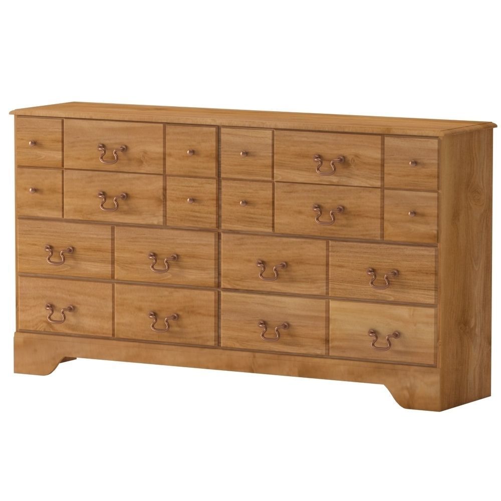 Cabinet wooden chest of drawers 3D model_2