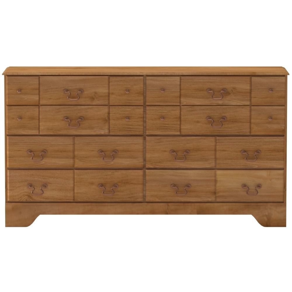 Cabinet wooden chest of drawers 3D model_3