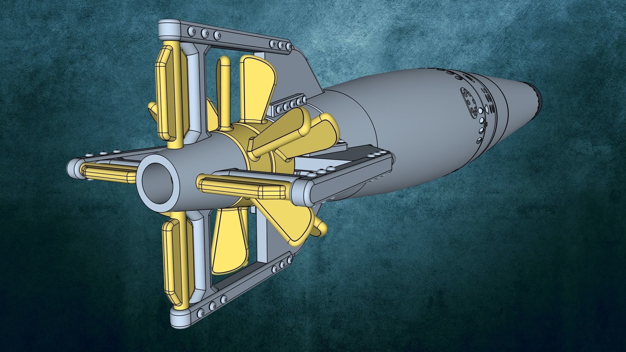 Torpedo G7a 3D print model_3