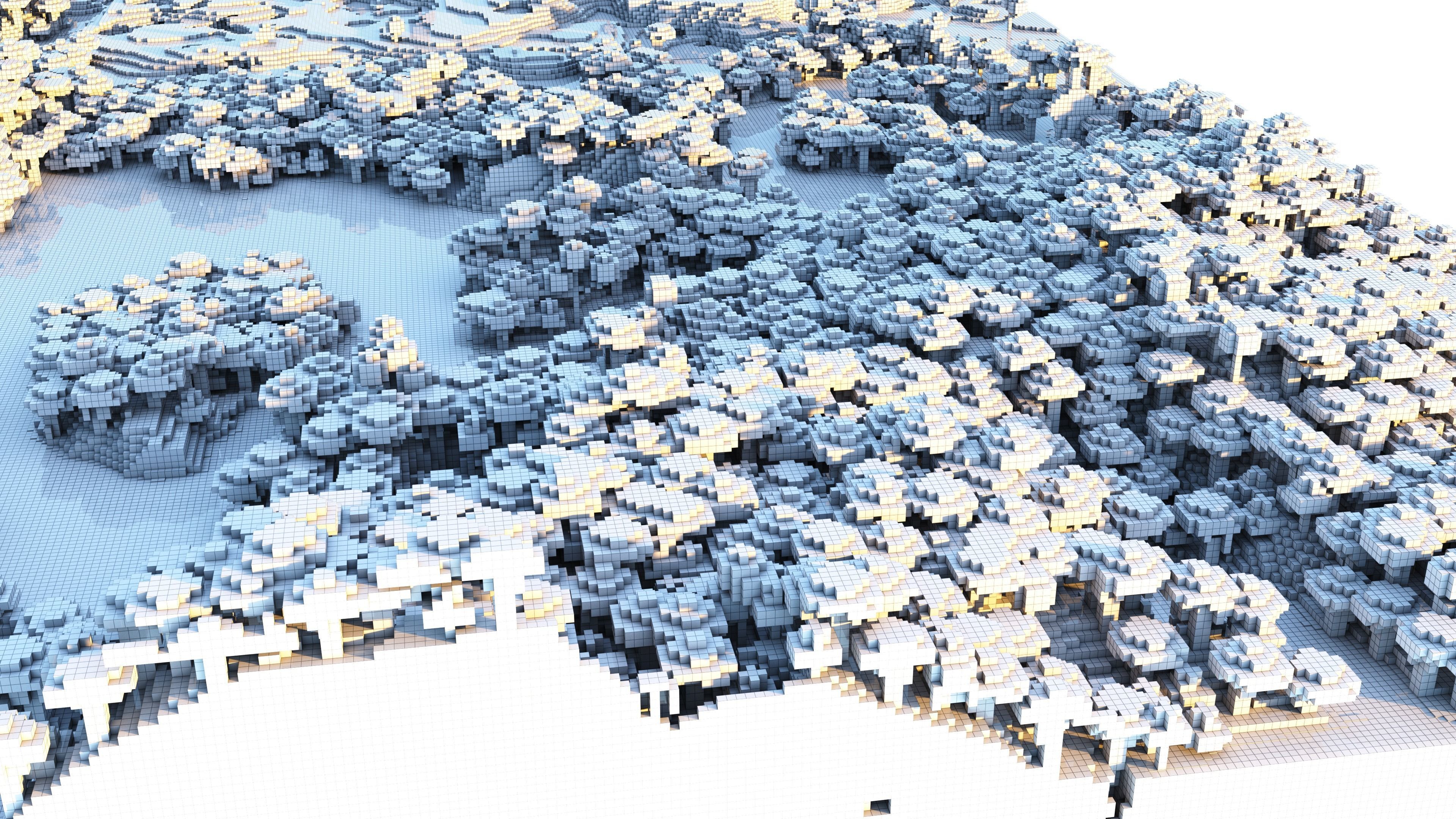 Minecraft Lakey - Forest Landscape 3D model_21