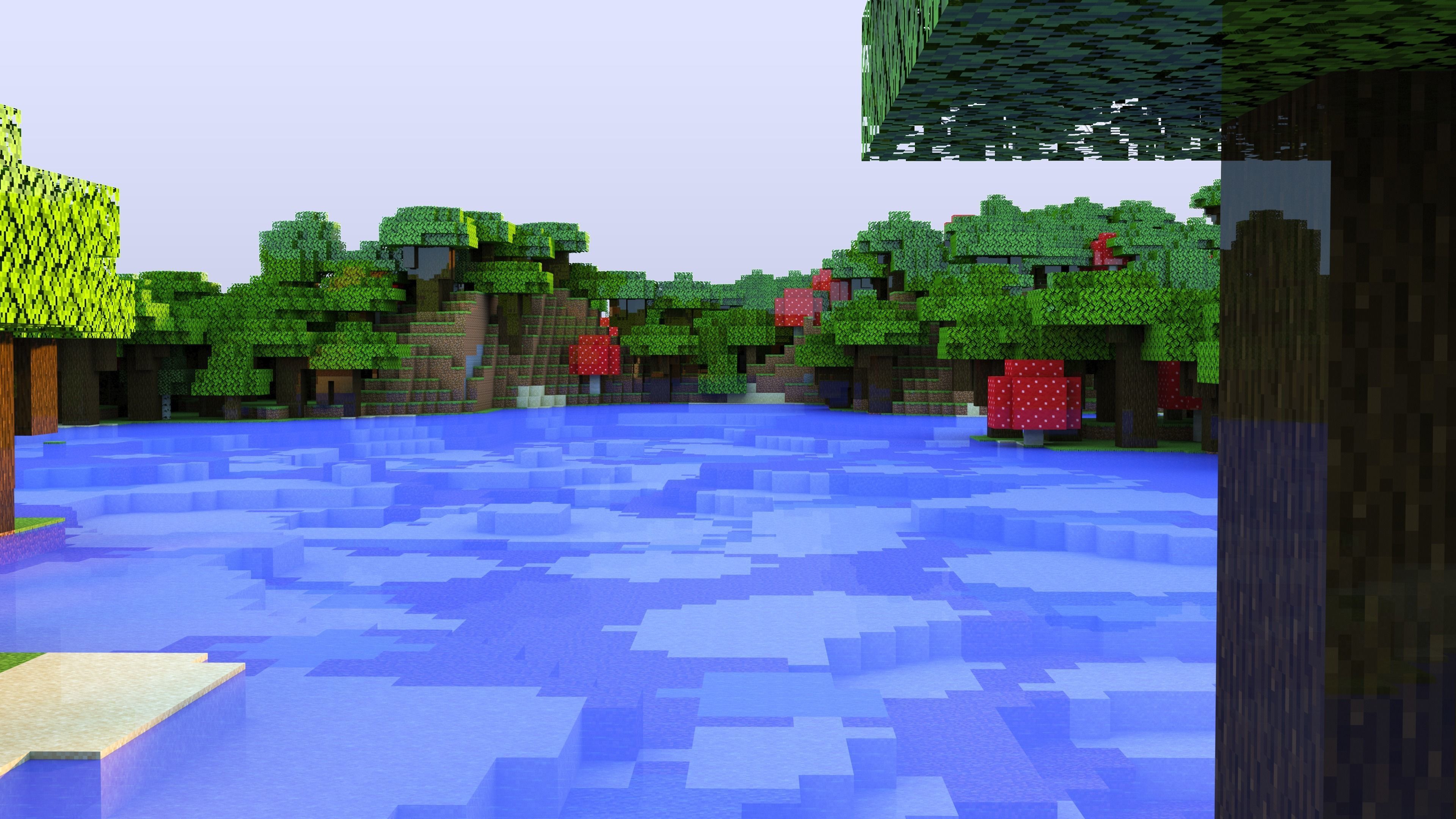 Minecraft Lakey - Forest Landscape 3D model_6