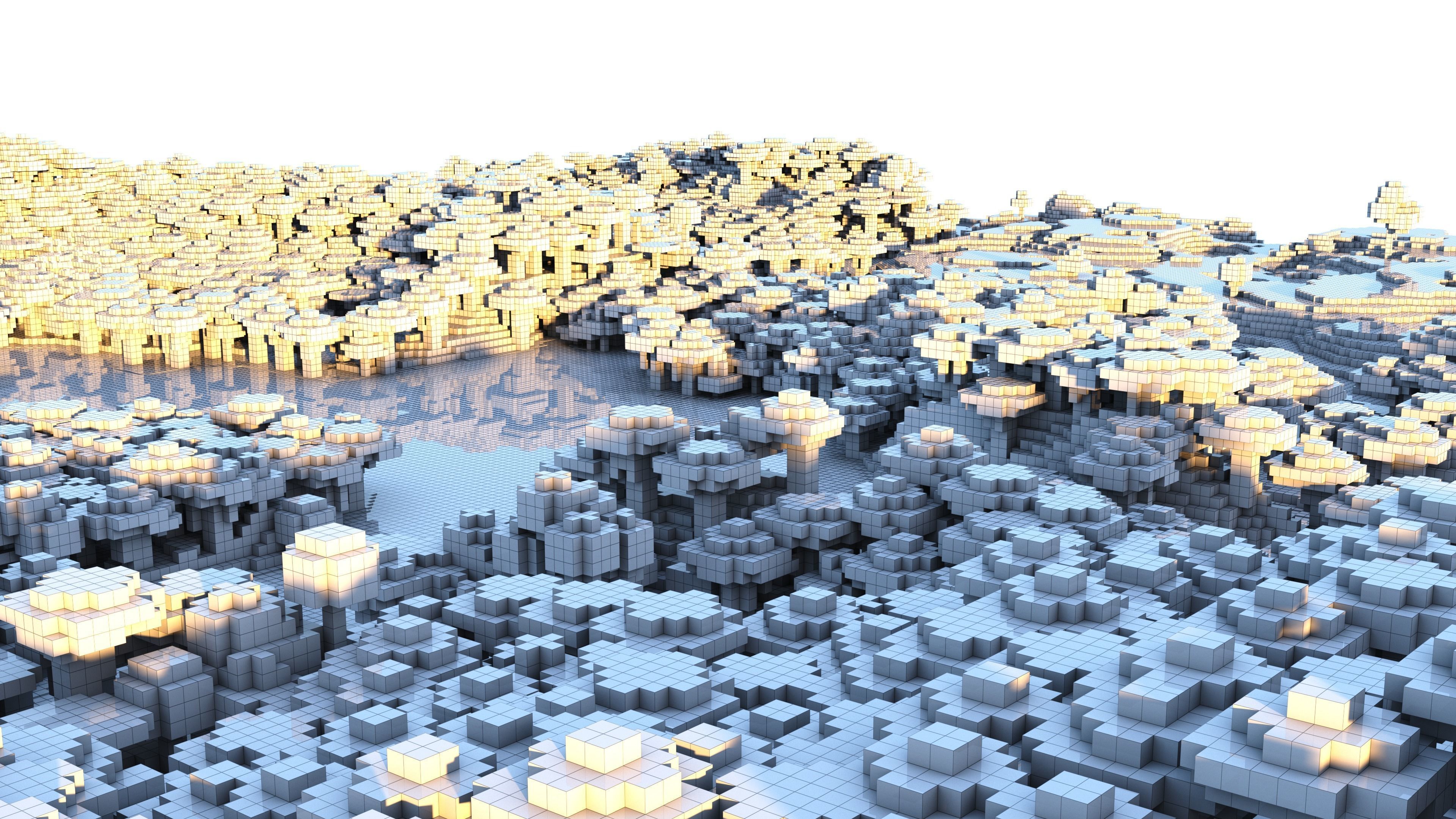 Minecraft Lakey - Forest Landscape 3D model_22