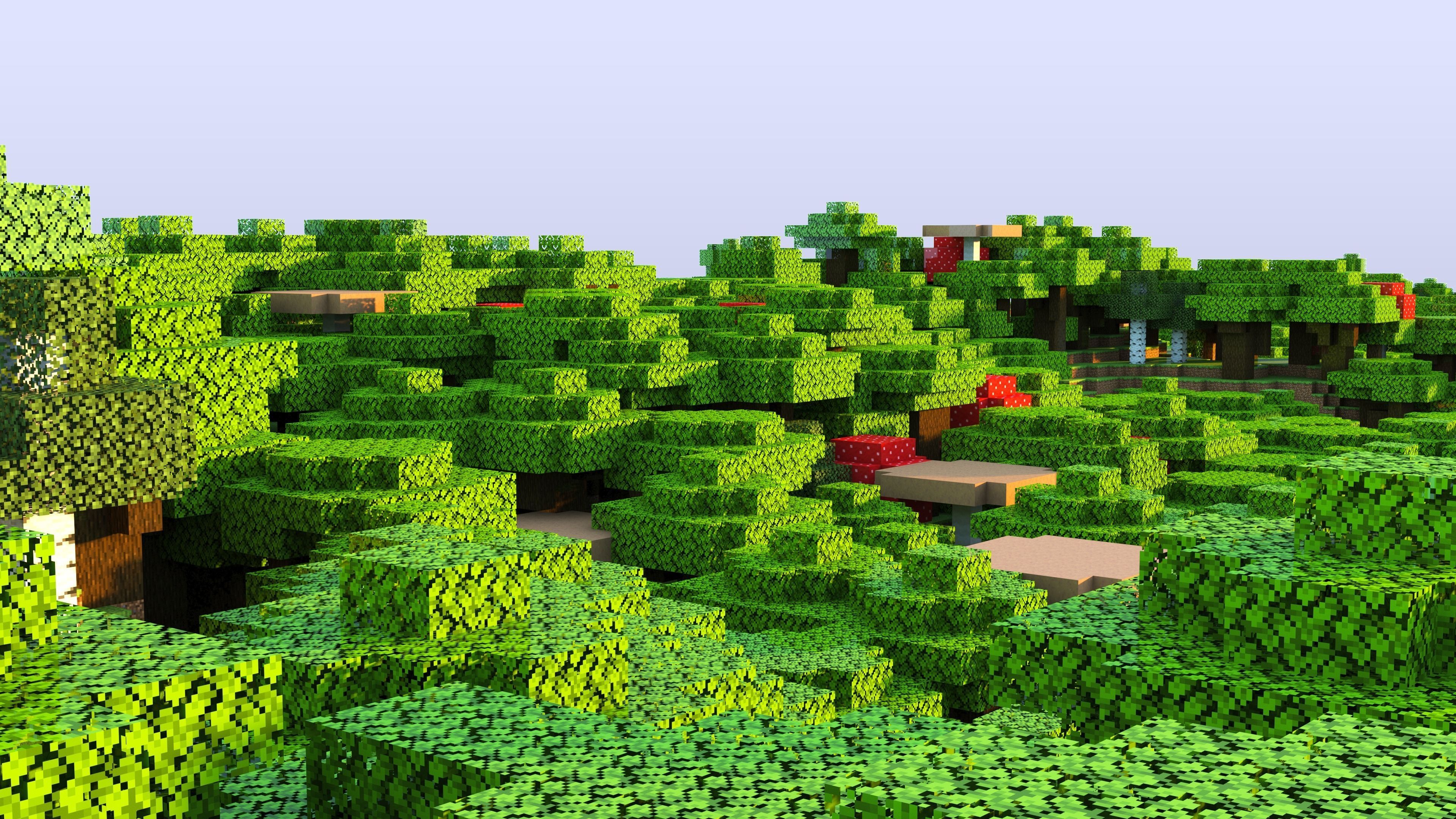 Minecraft Lakey - Forest Landscape 3D model_8