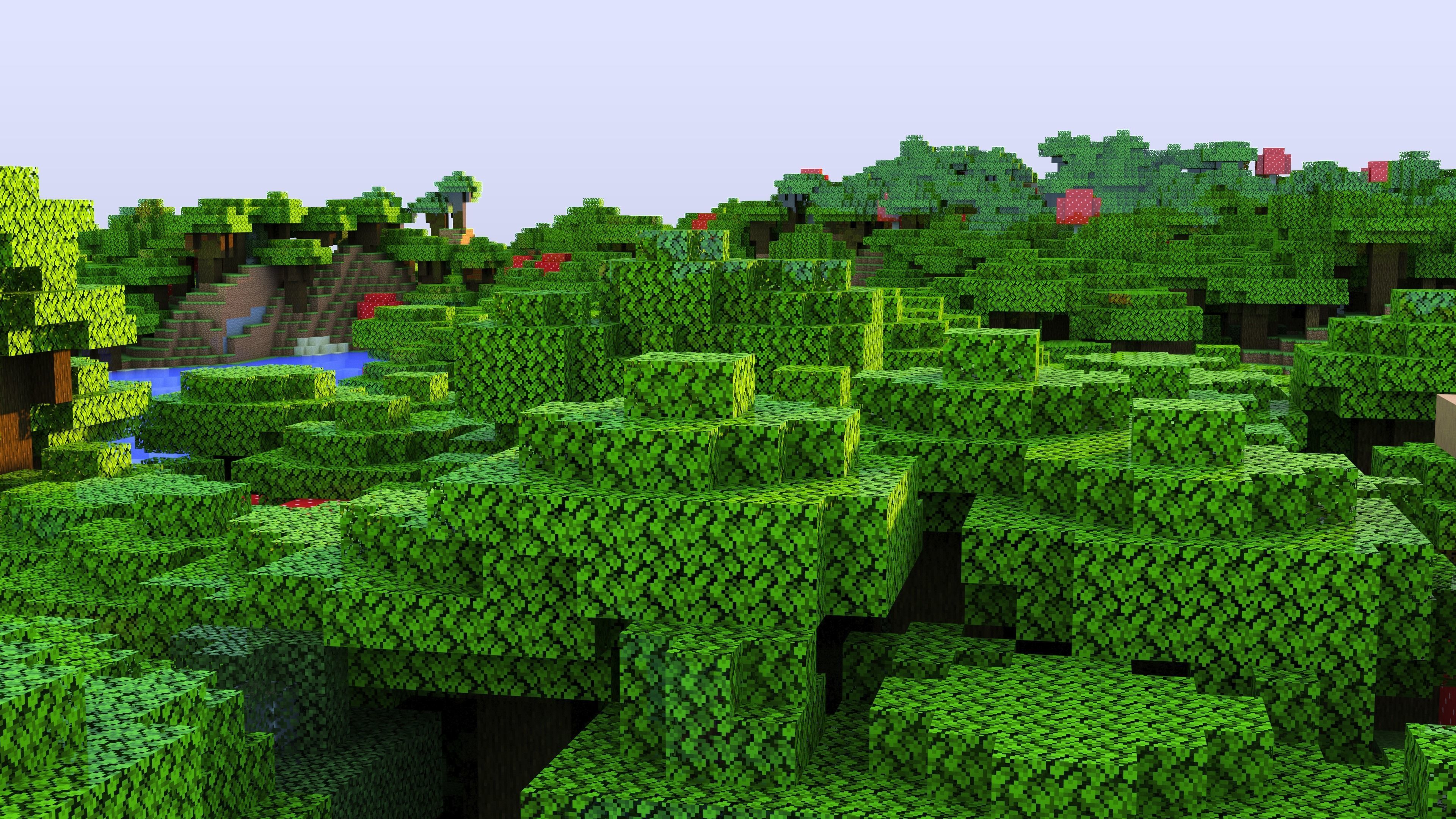 Minecraft Lakey - Forest Landscape 3D model_5
