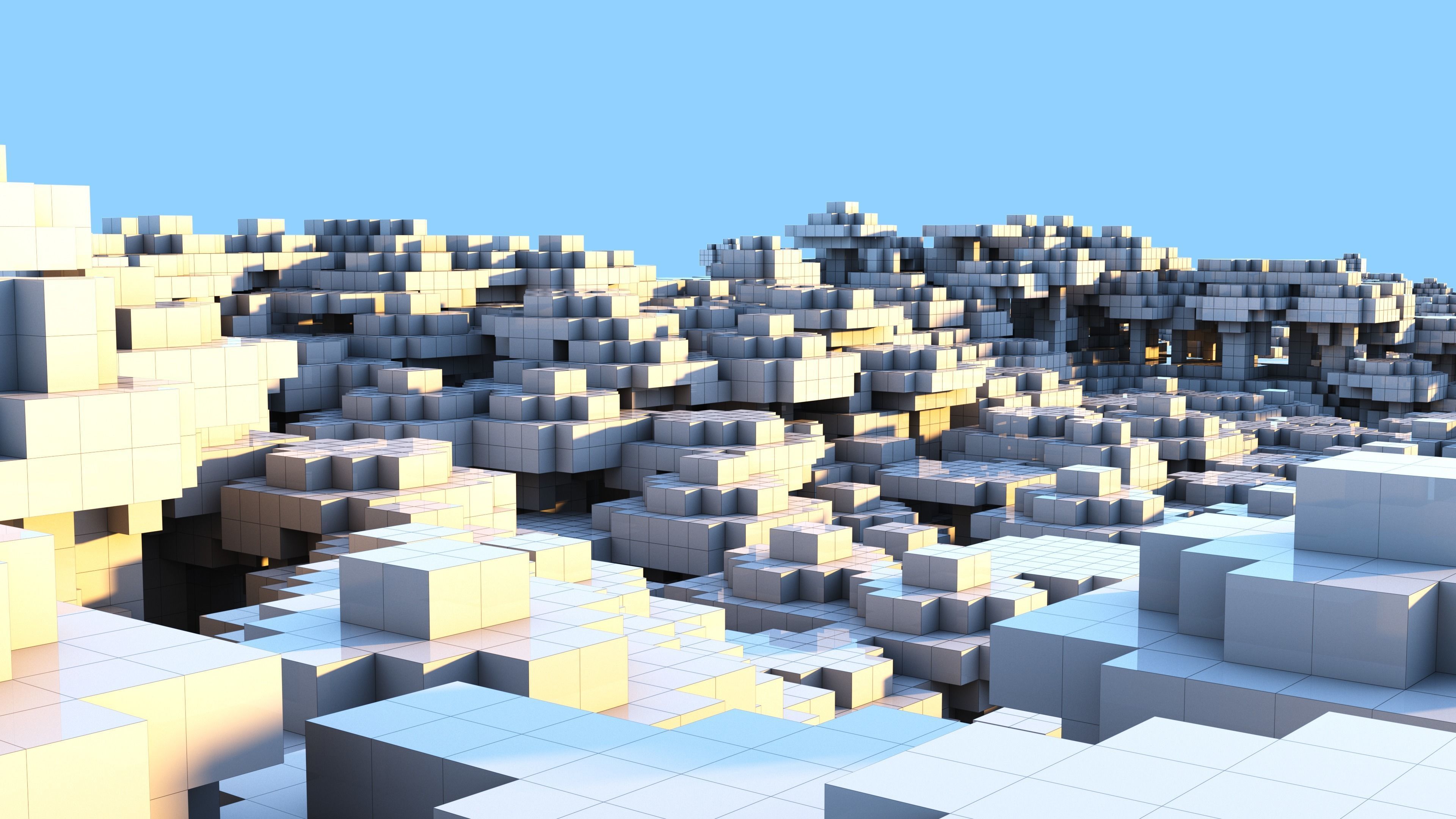 Minecraft Lakey - Forest Landscape 3D model_17