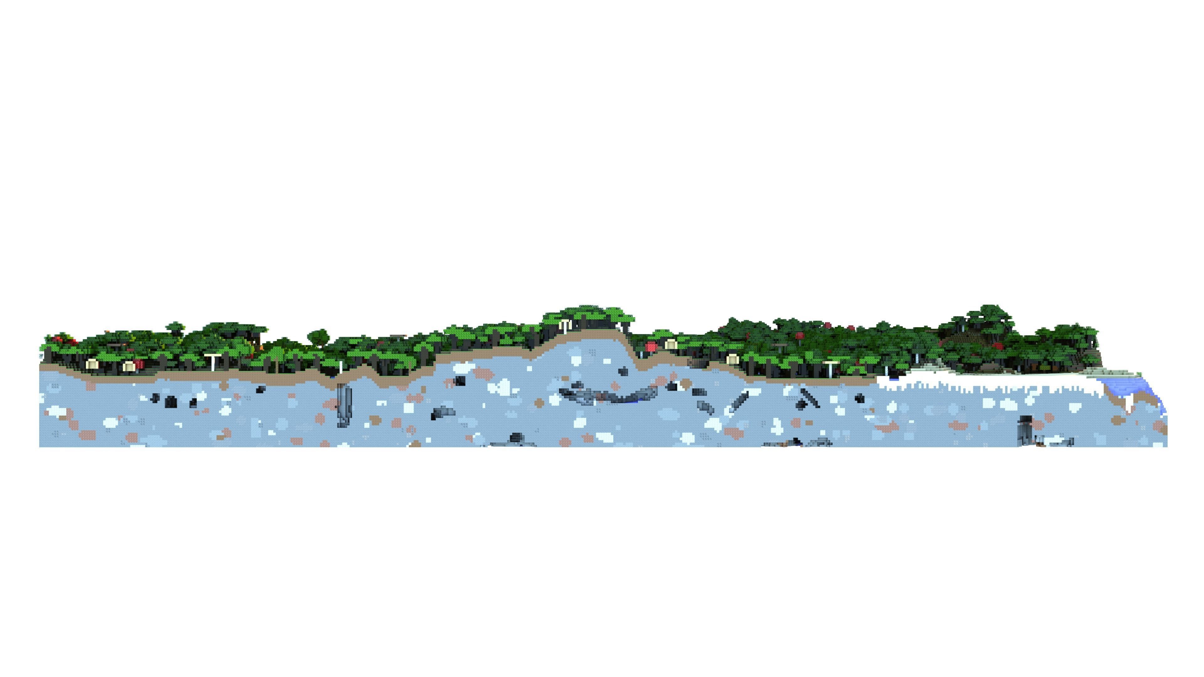 Minecraft Lakey - Forest Landscape 3D model_23