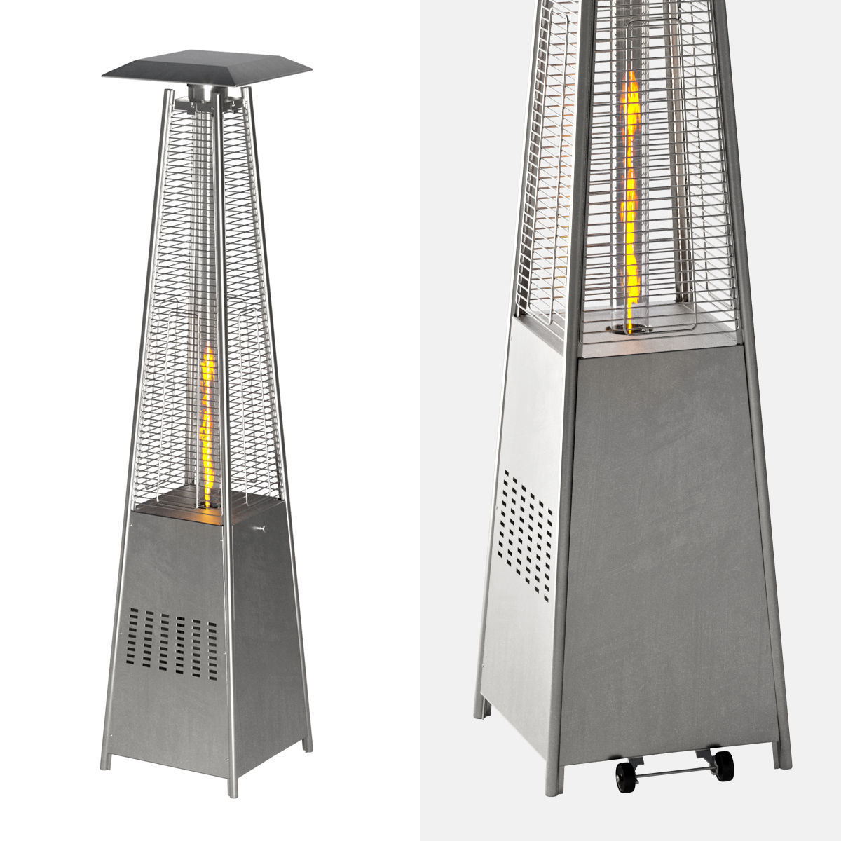 Hanover Modern Pyramid Propane Patio Heater 3D CGTrader