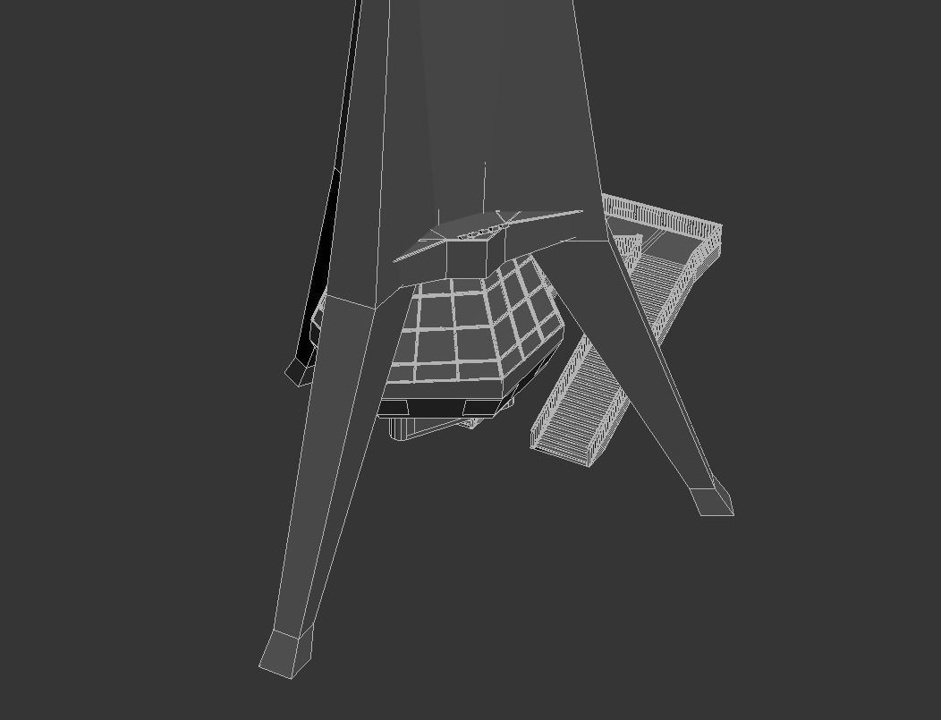 Avala Tower Low-poly 3D model_25