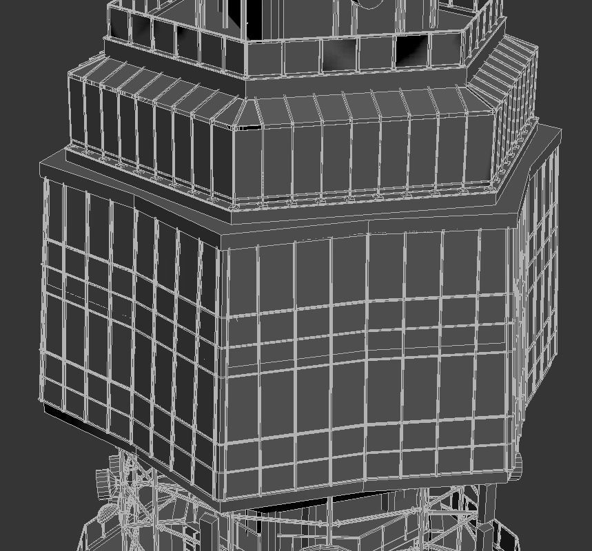 Avala Tower Low-poly 3D model_29