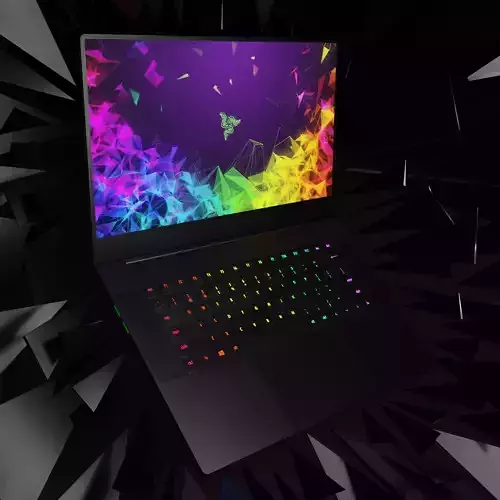 Razer Blade 15 laptop 2019 Low-poly 3D model