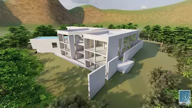 Model of PRINGIERS HOUSE by TADAO ANDO