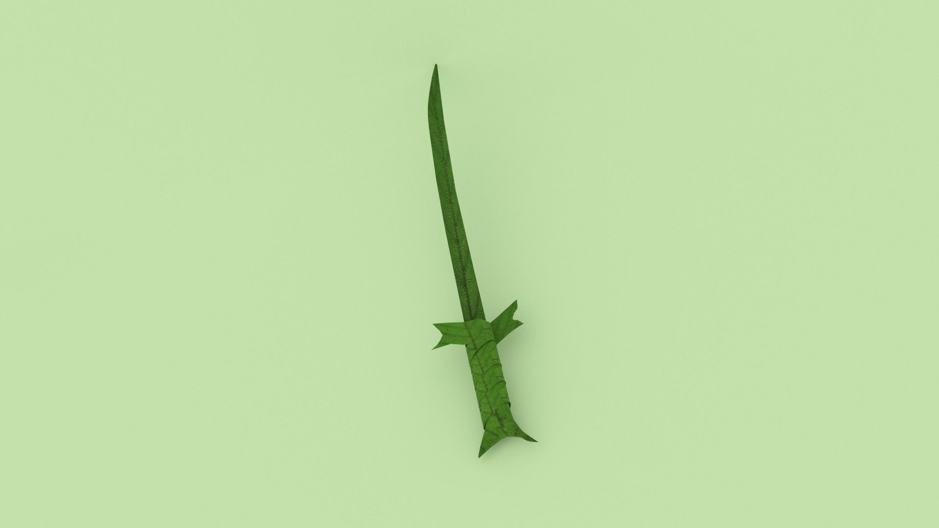 Grass Sword Adventure Time Free low-poly 3D model_10
