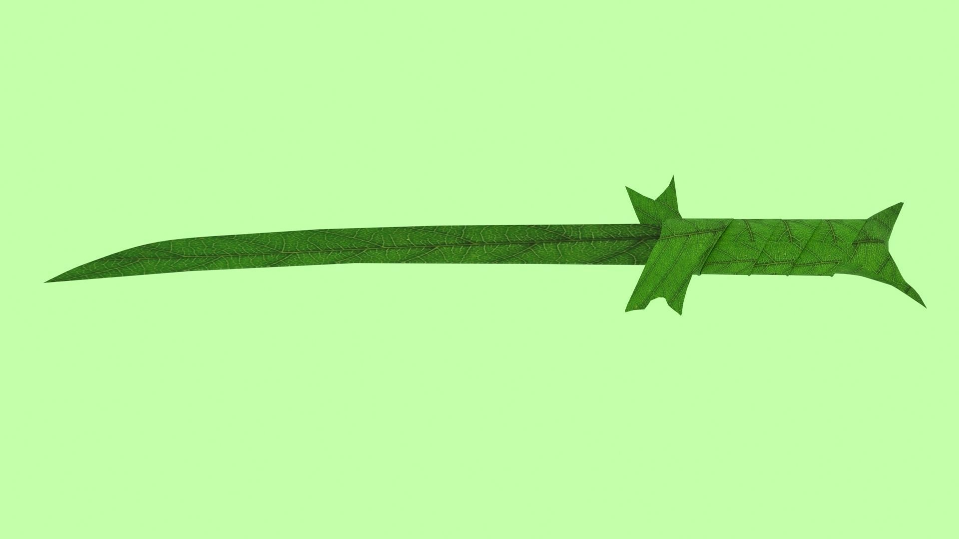 Grass Sword Adventure Time Free low-poly 3D model_6