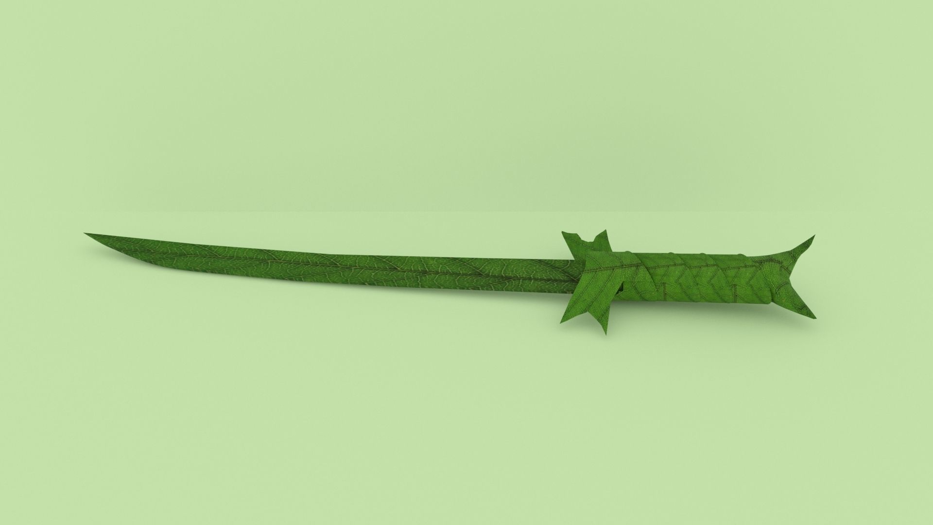 Grass Sword Adventure Time Free low-poly 3D model_2