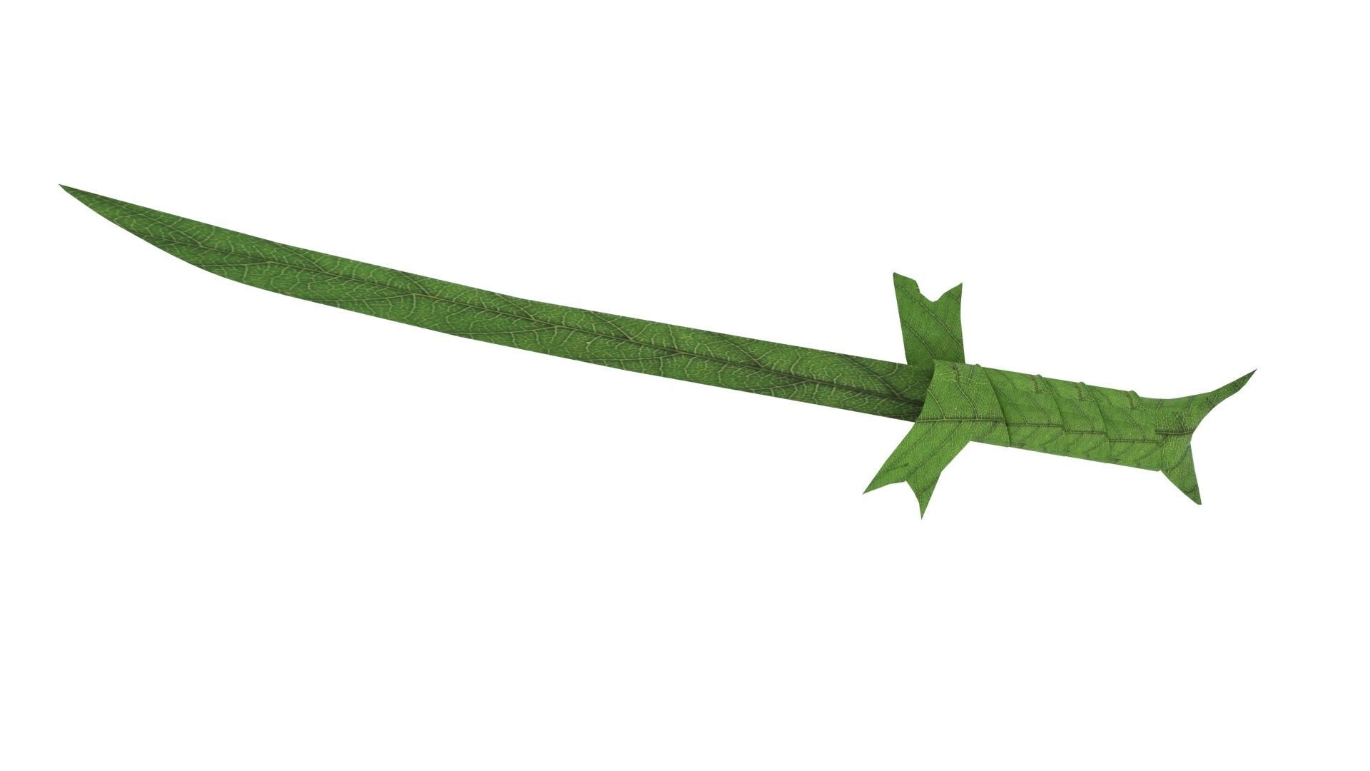 Grass Sword Adventure Time Free low-poly 3D model_15