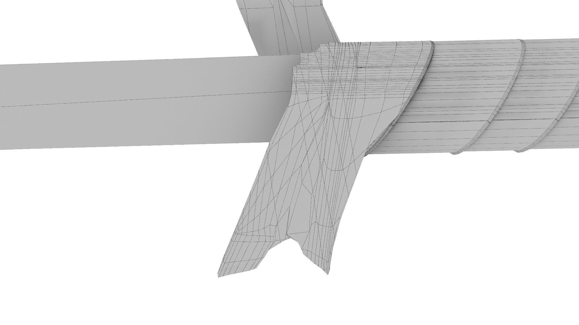 Grass Sword Adventure Time Free low-poly 3D model_28