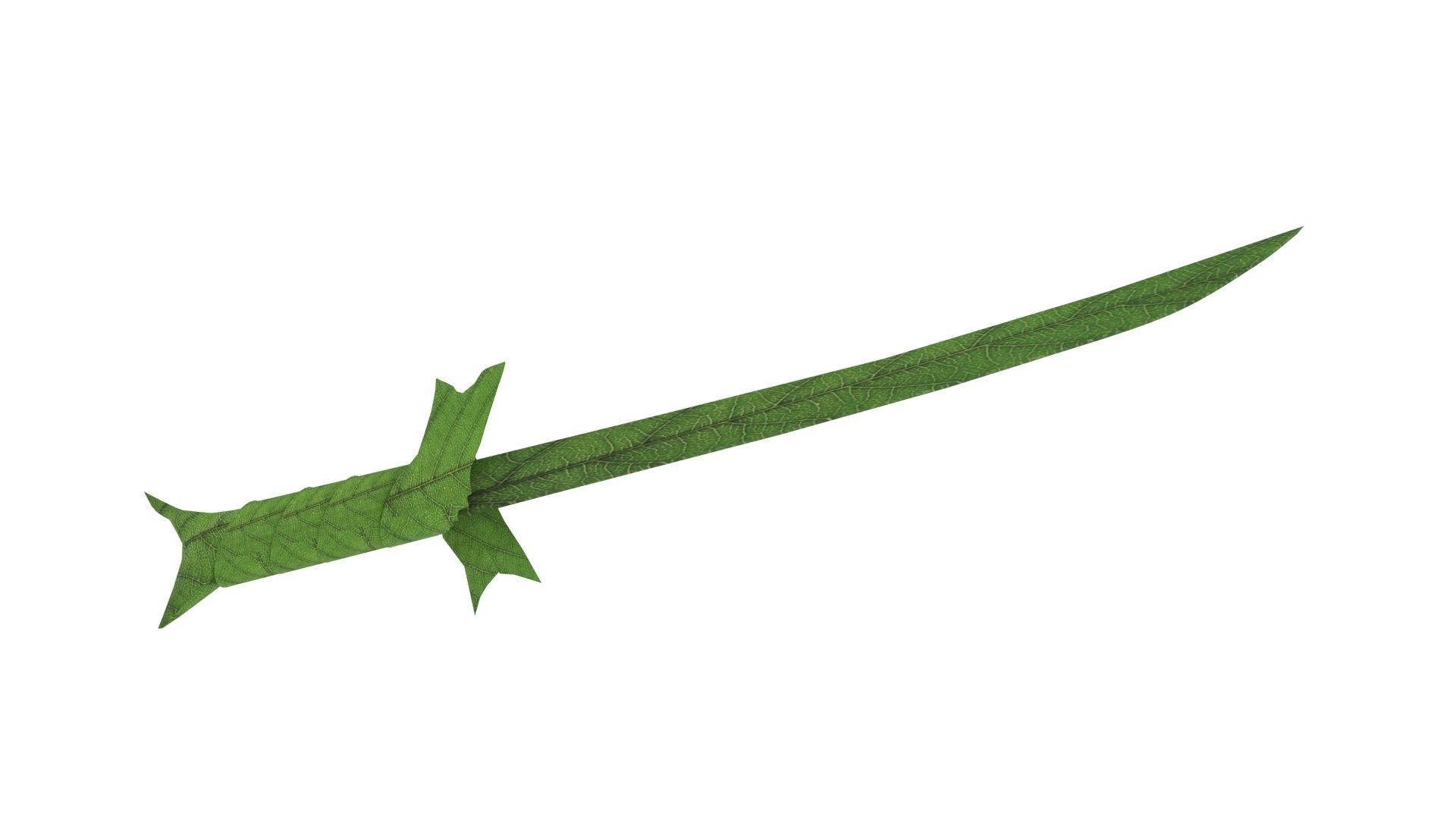 Grass Sword Adventure Time Free low-poly 3D model_14