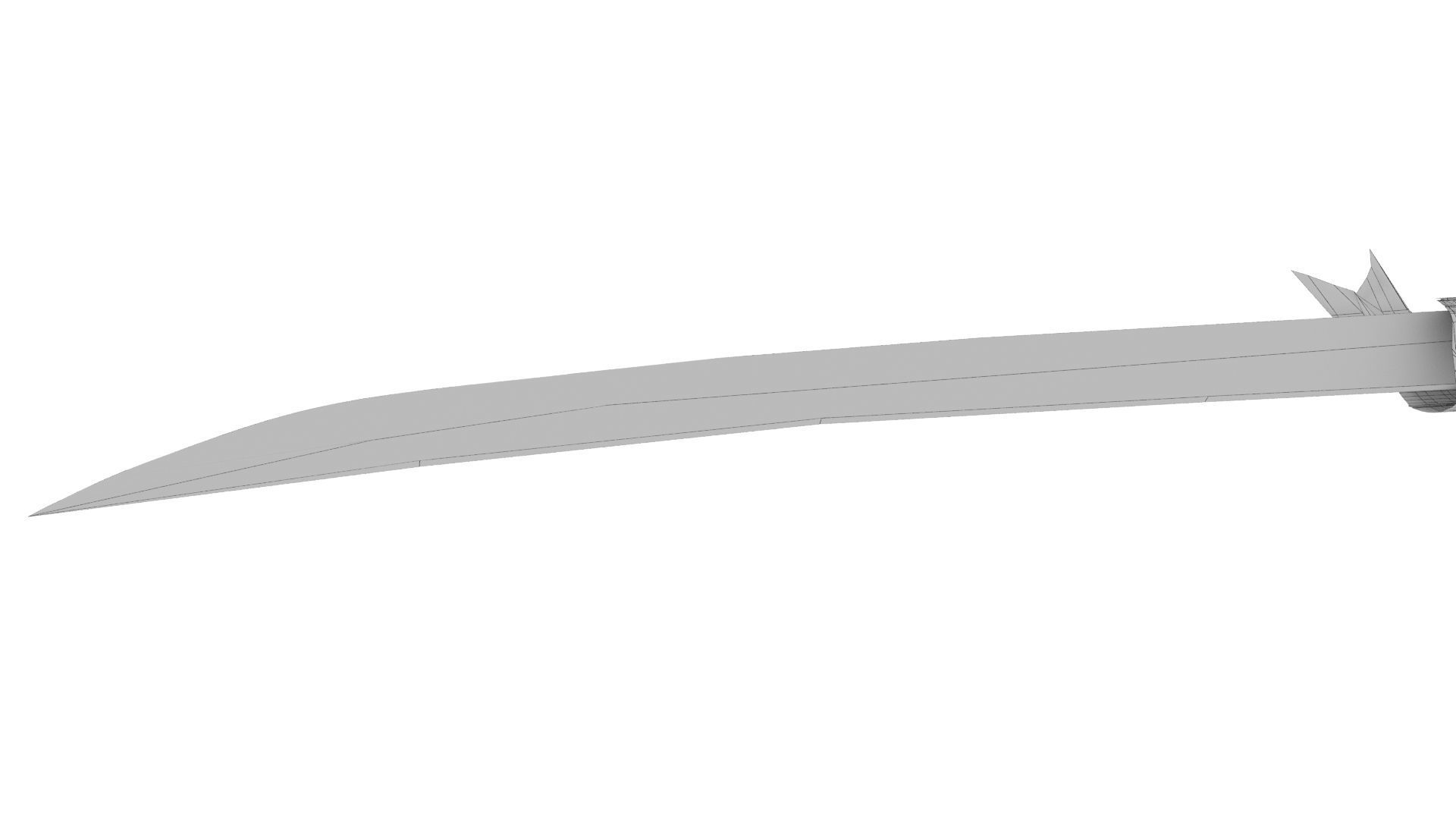 Grass Sword Adventure Time Free low-poly 3D model_29