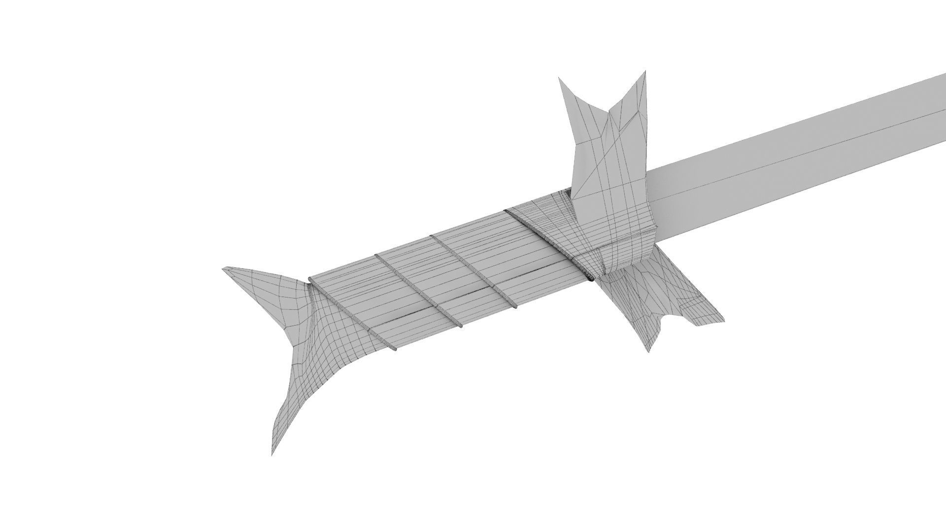 Grass Sword Adventure Time Free low-poly 3D model_31