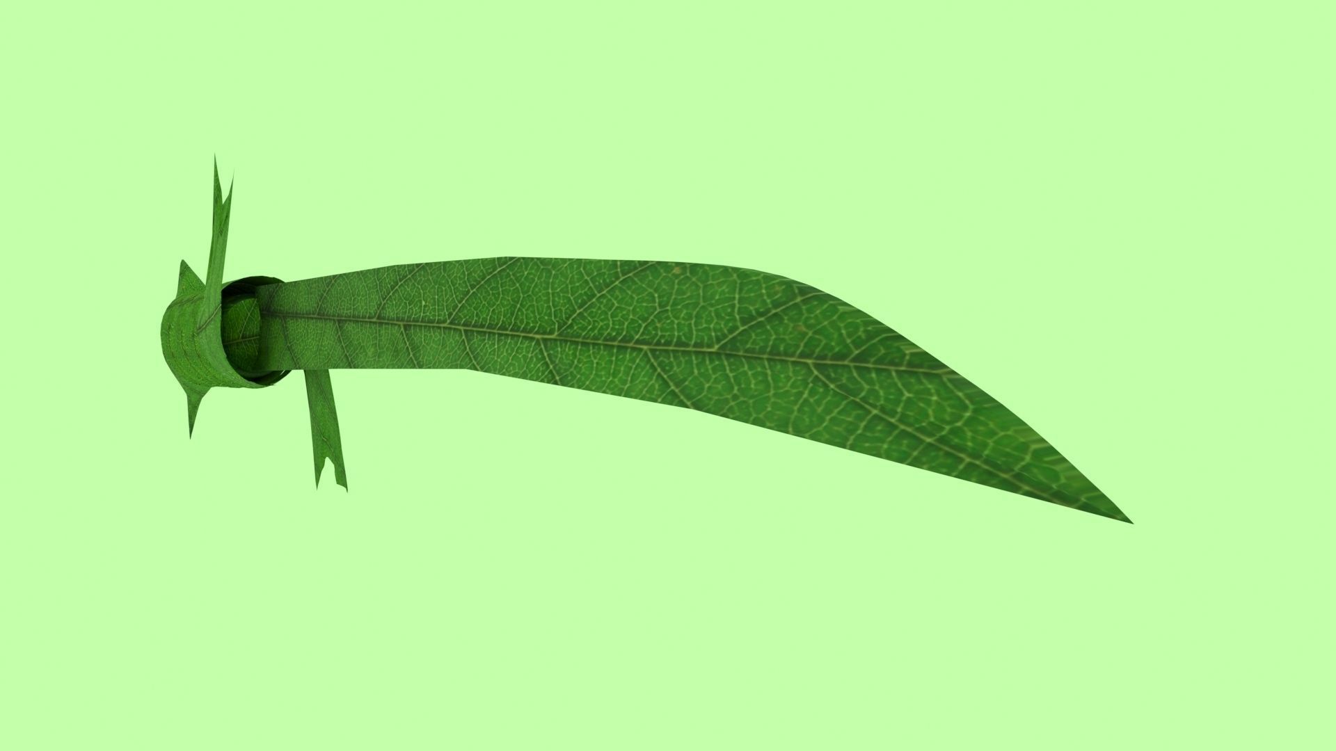 Grass Sword Adventure Time Free low-poly 3D model_5
