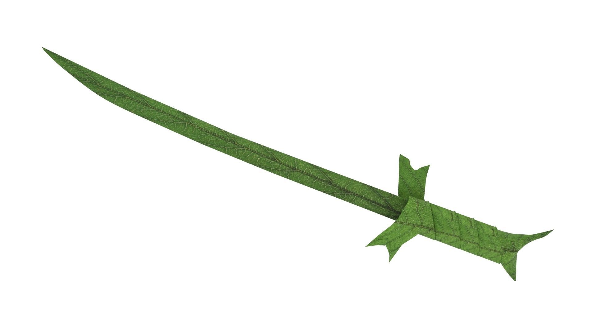 Grass Sword Adventure Time Free low-poly 3D model_16
