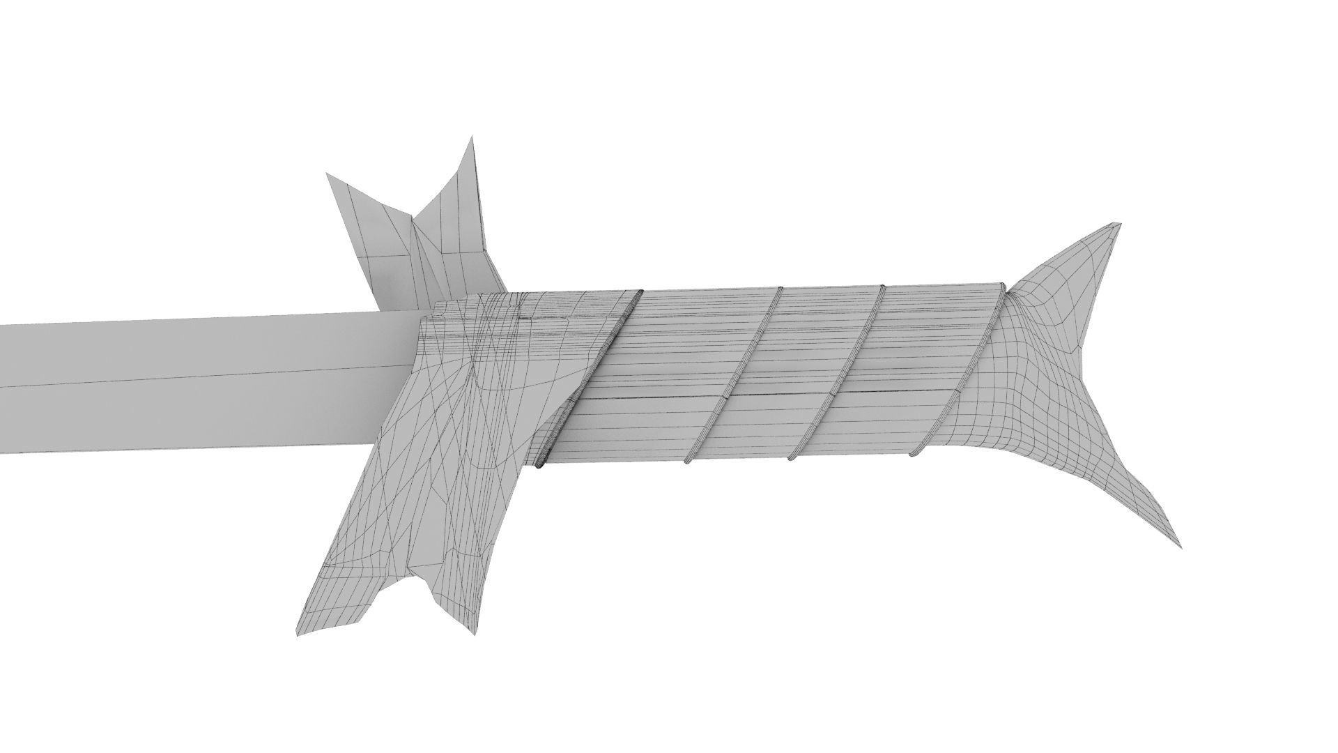 Grass Sword Adventure Time Free low-poly 3D model_25