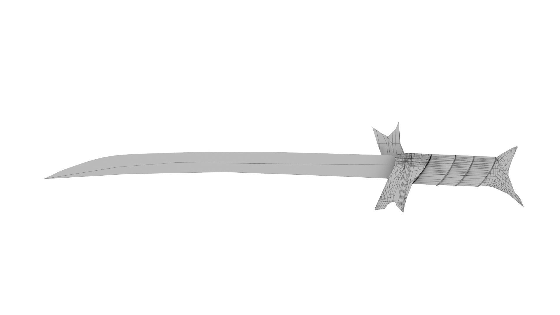 Grass Sword Adventure Time Free low-poly 3D model_22