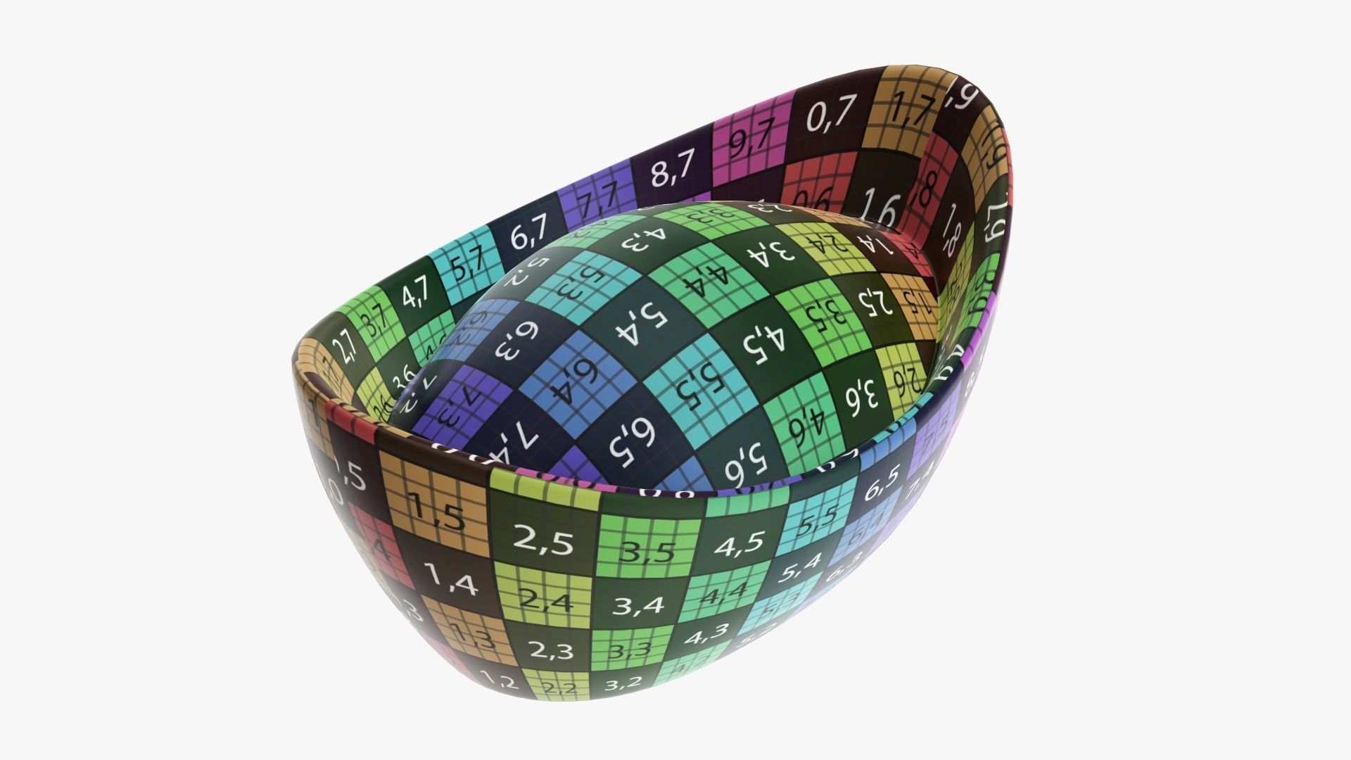 Chinese gold ingot 3D model_13