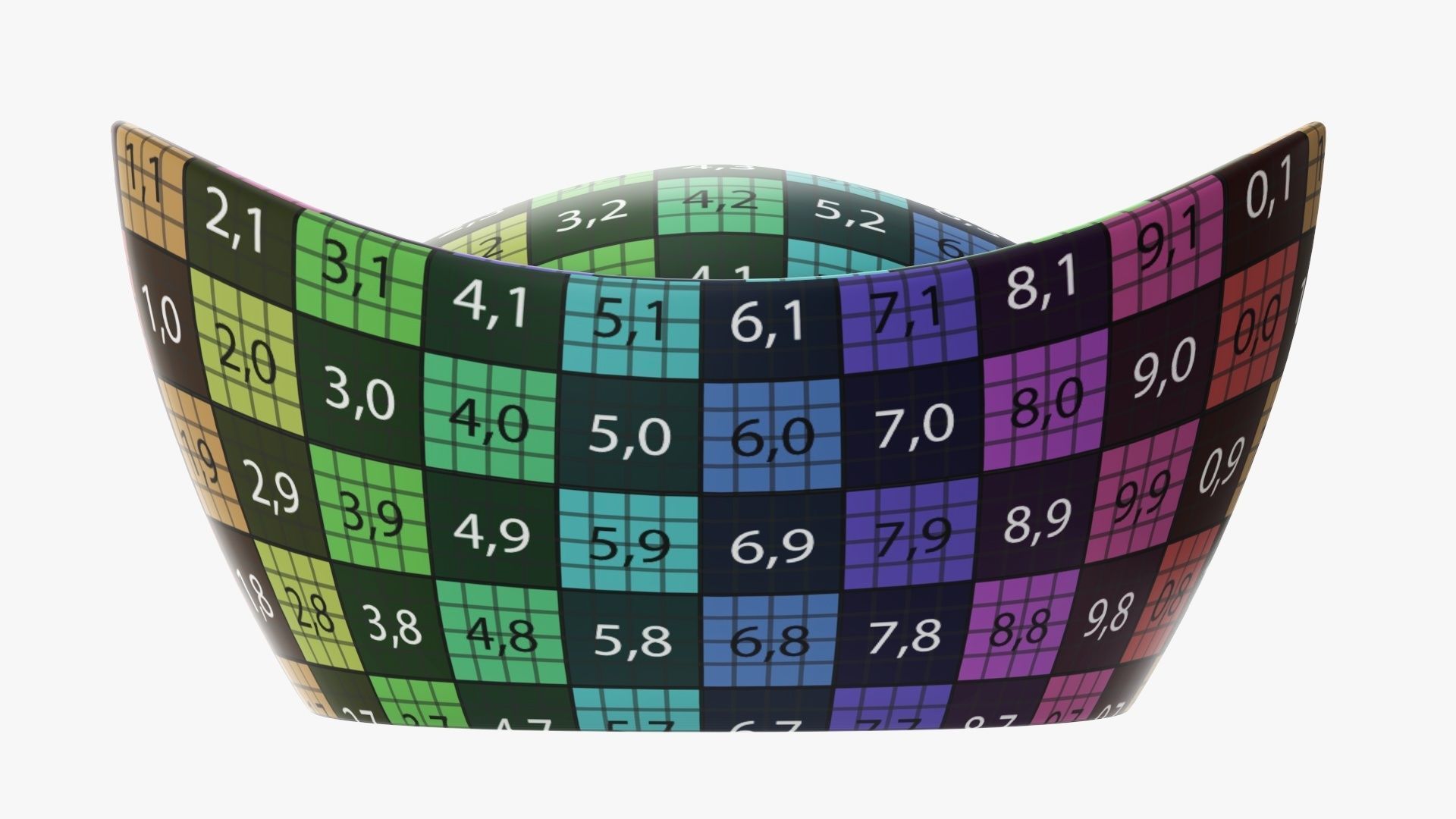 Chinese gold ingot 3D model_11