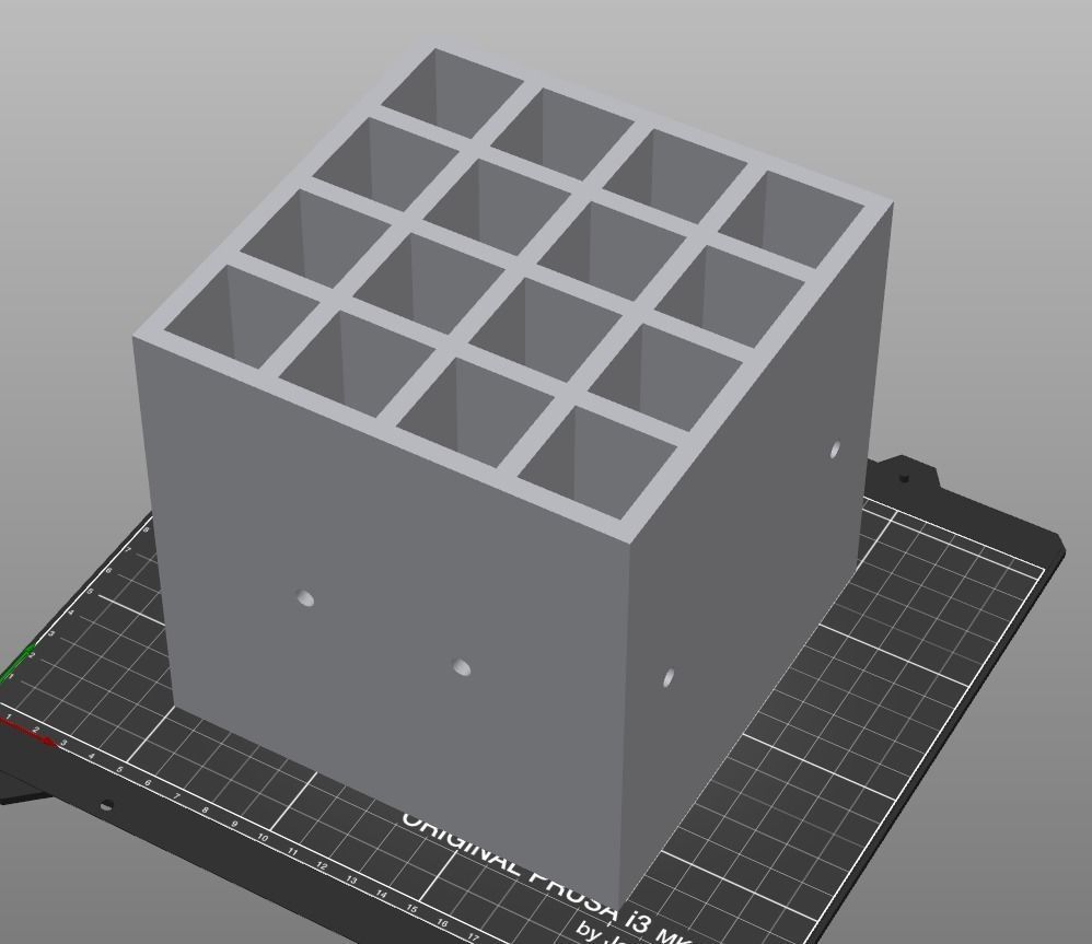 007M LA Unit Medium 16 Micro Drawer Storage Organiser 3D print model_6