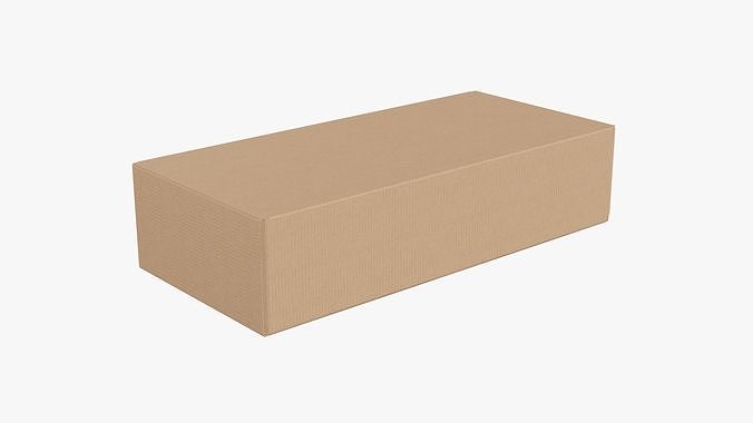 Closed shipping bottle box  3D model