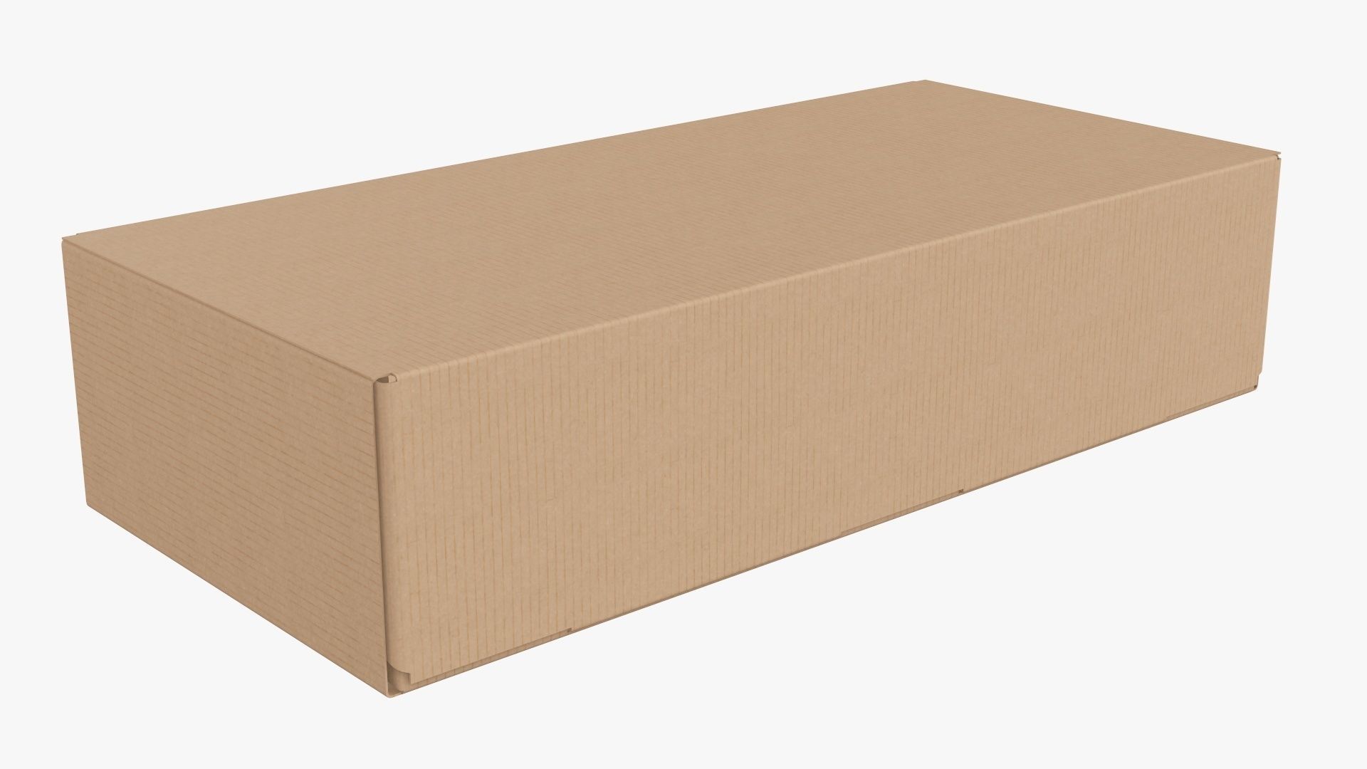 Closed shipping bottle box  3D model_1