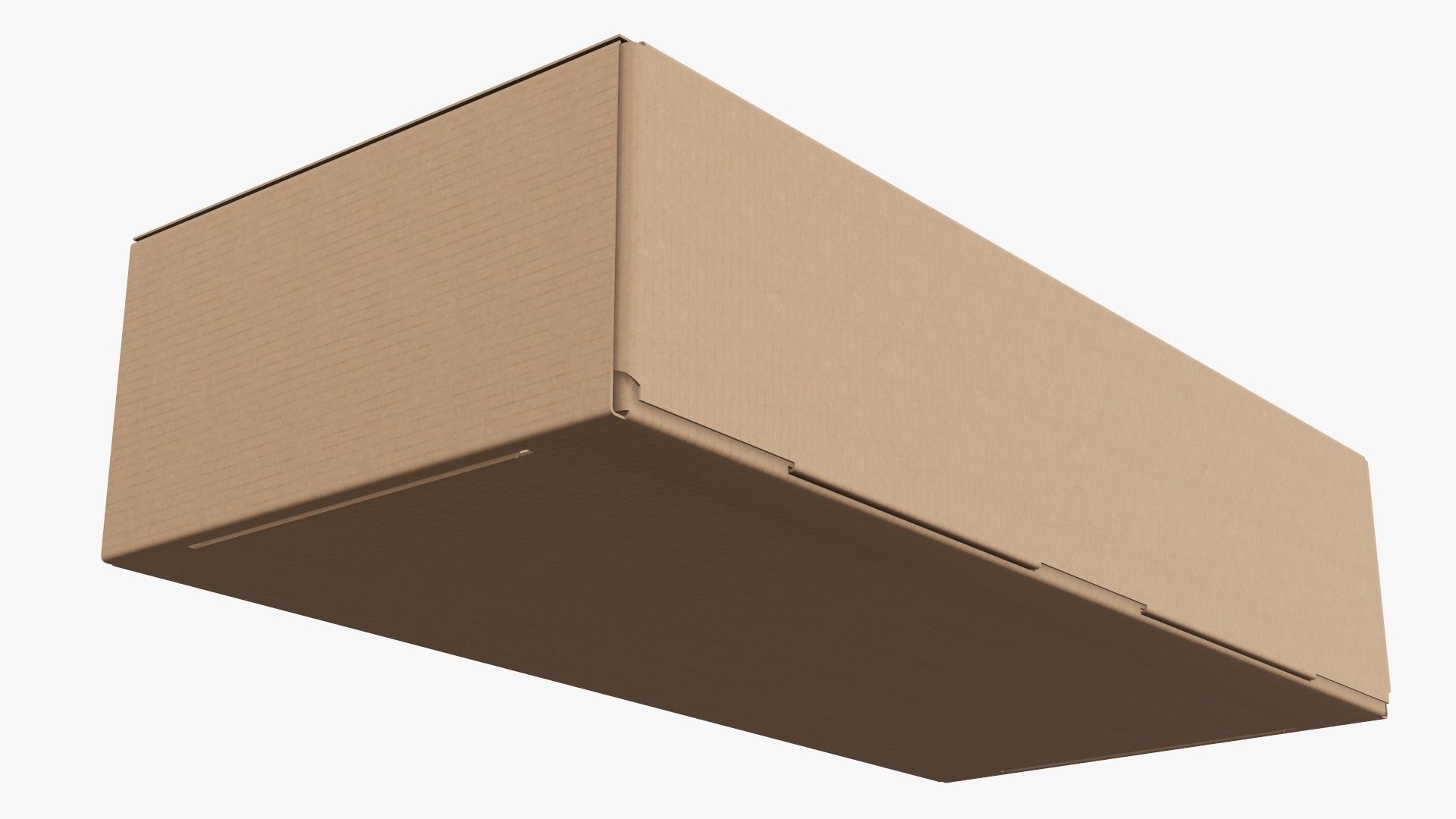 Closed shipping bottle box  3D model_3