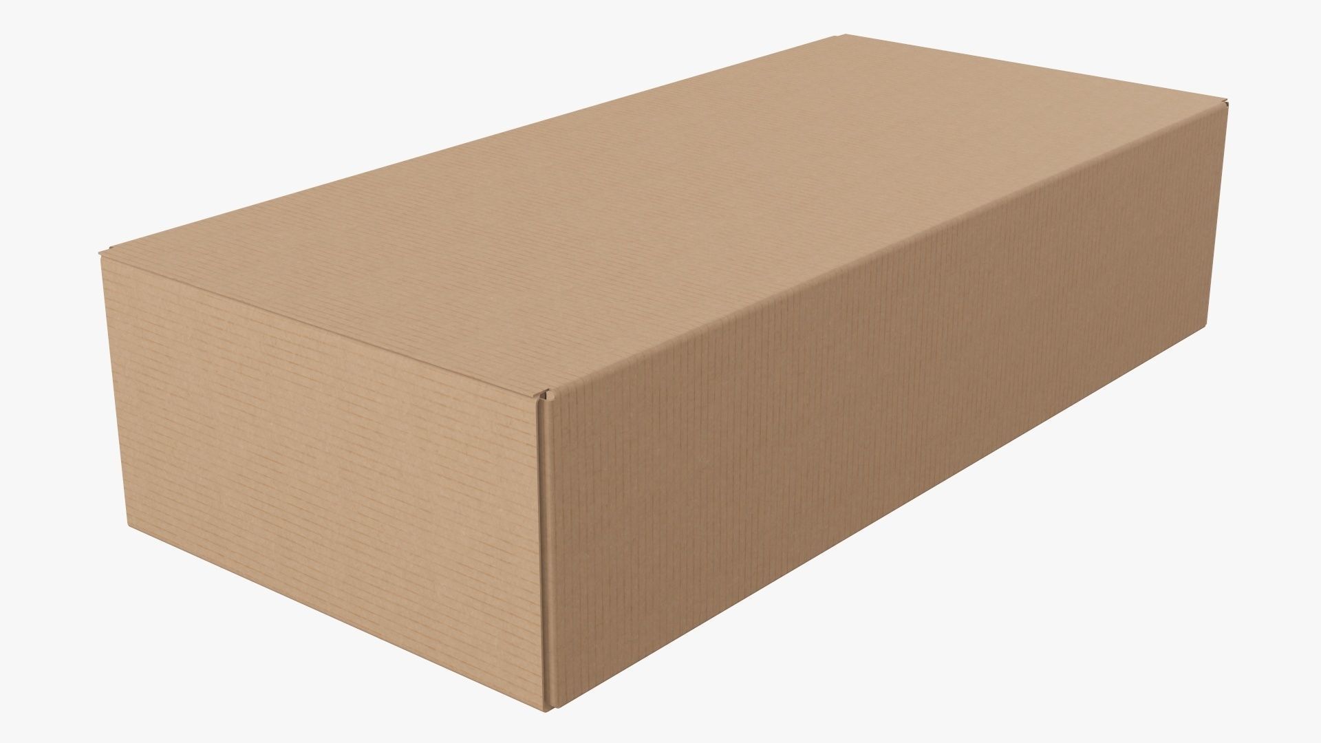 Closed shipping bottle box  3D model_4