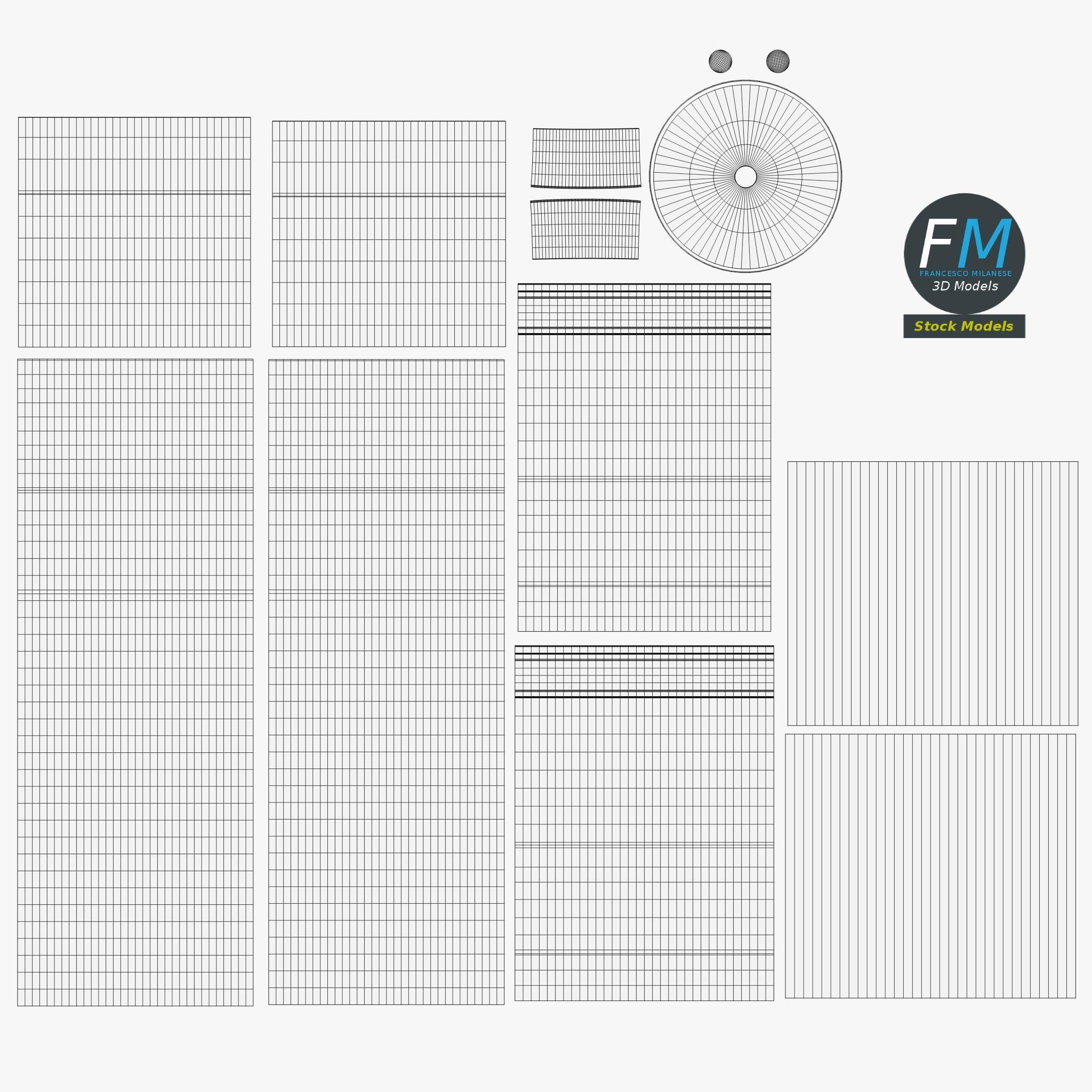 Wine bottle in a wooden box 3D model_11