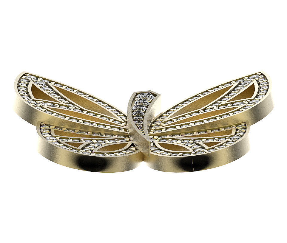 Pendant ButterFly 3D print model_1