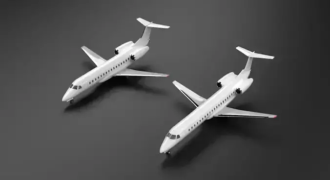 Embraer E135 E145  3D model