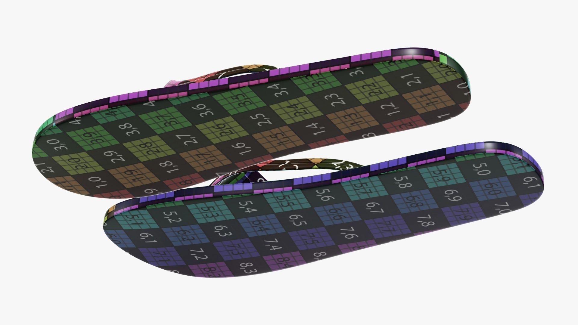 Adult epic flip bath and shower shoes 3D model_19