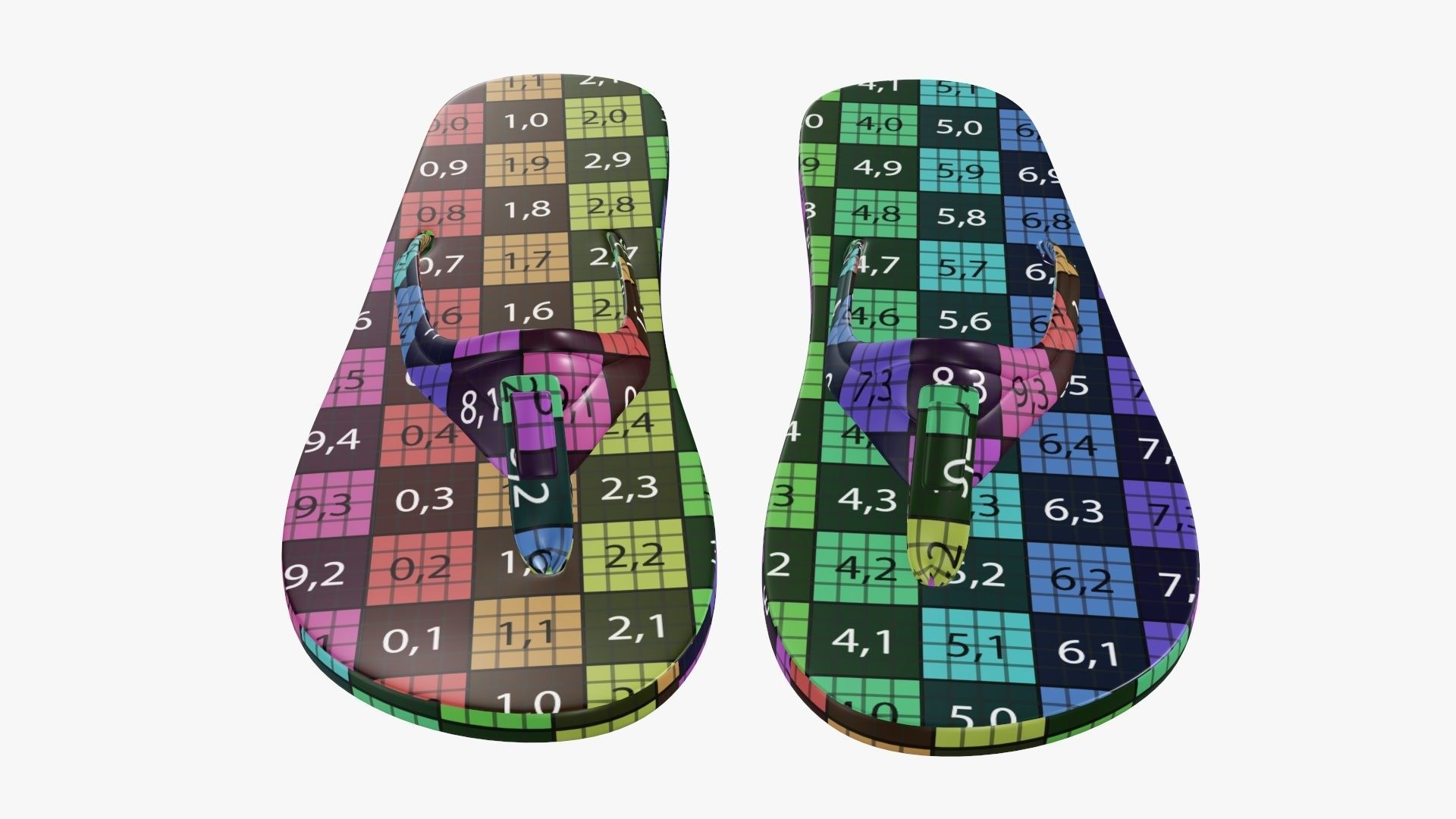 Adult epic flip bath and shower shoes 3D model_16