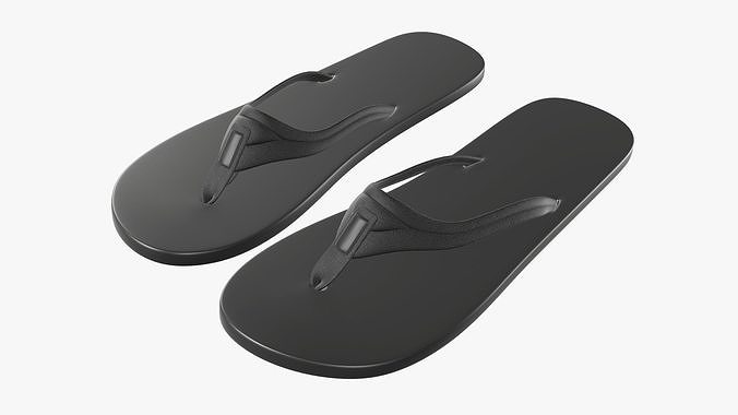 Adult epic flip bath and shower shoes 3D model