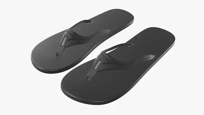 Adult epic flip bath and shower shoes 3D model