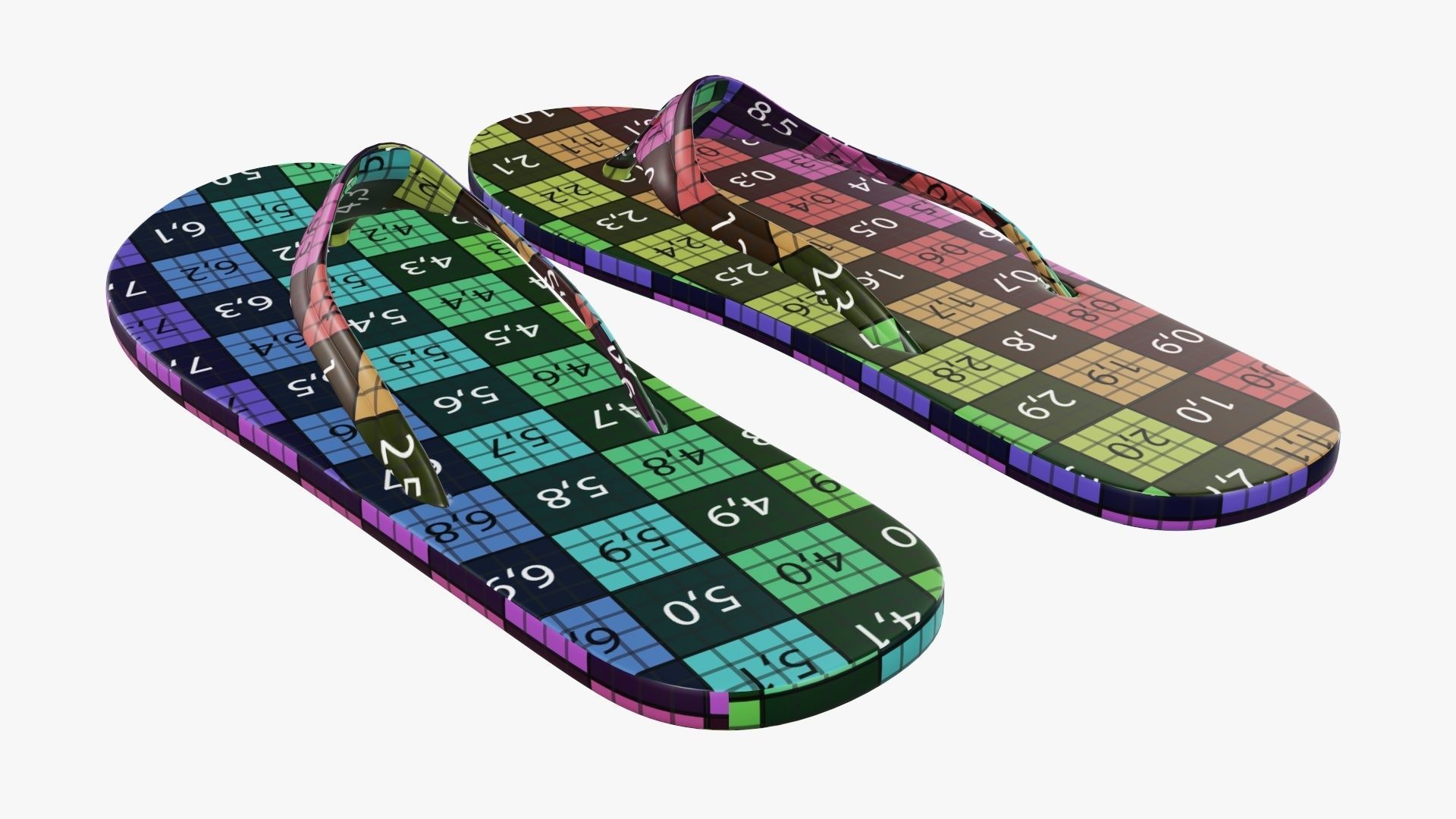 Adult epic flip bath and shower shoes 3D model_18