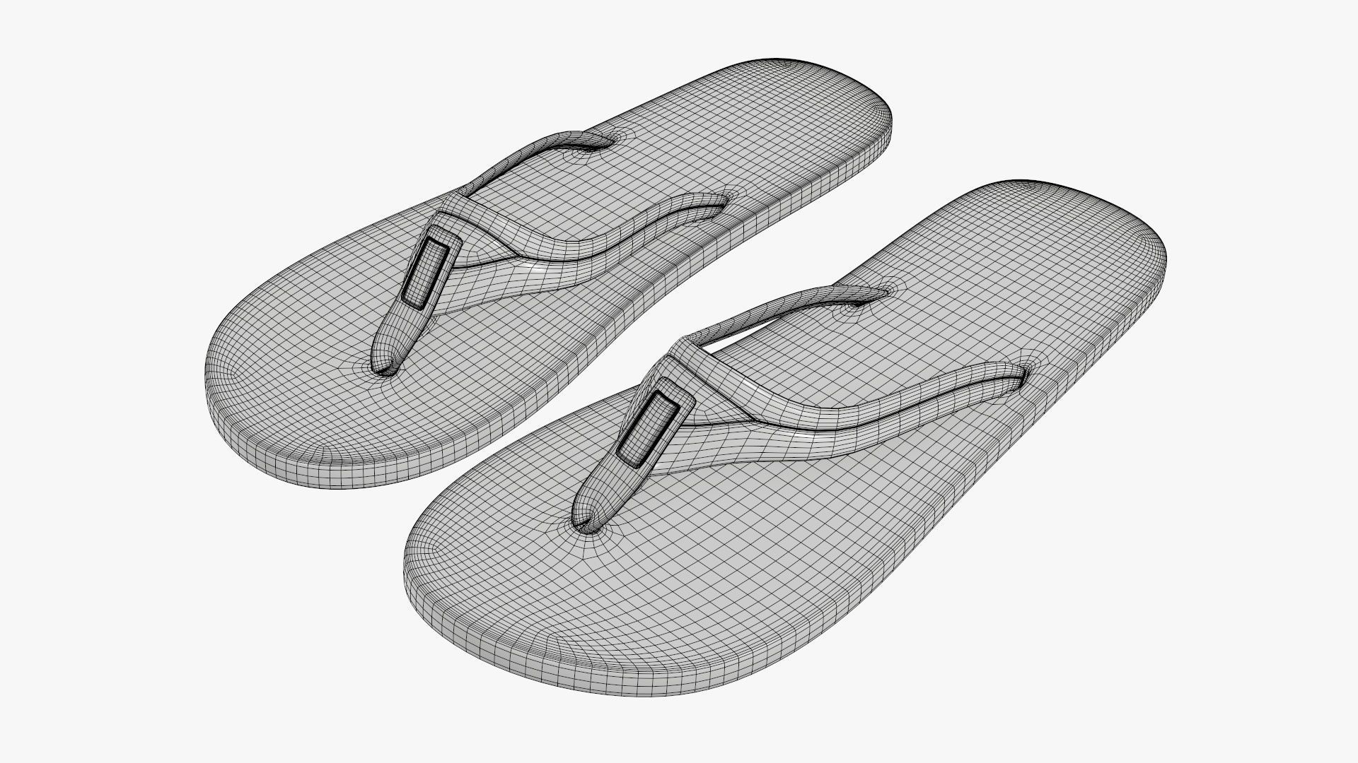 Adult epic flip bath and shower shoes 3D model_10