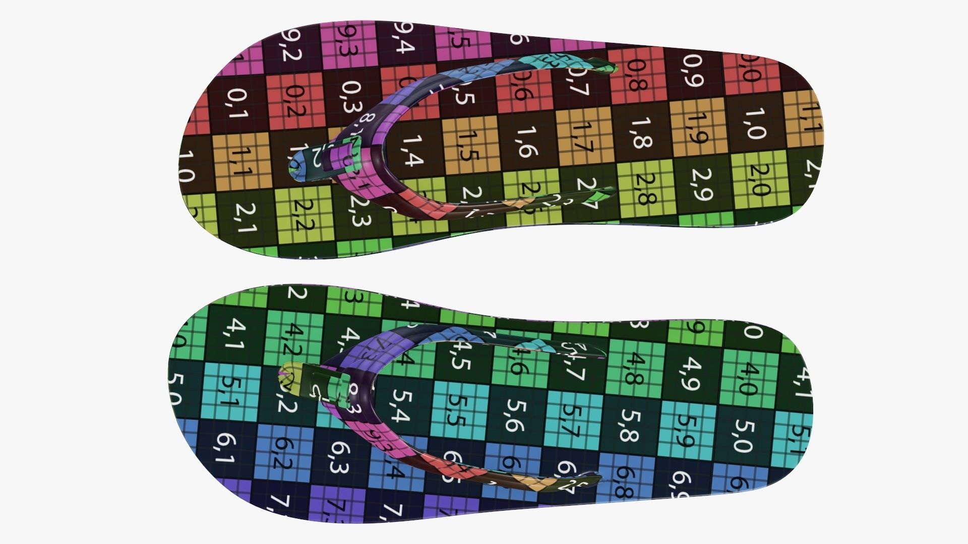 Adult epic flip bath and shower shoes 3D model_17