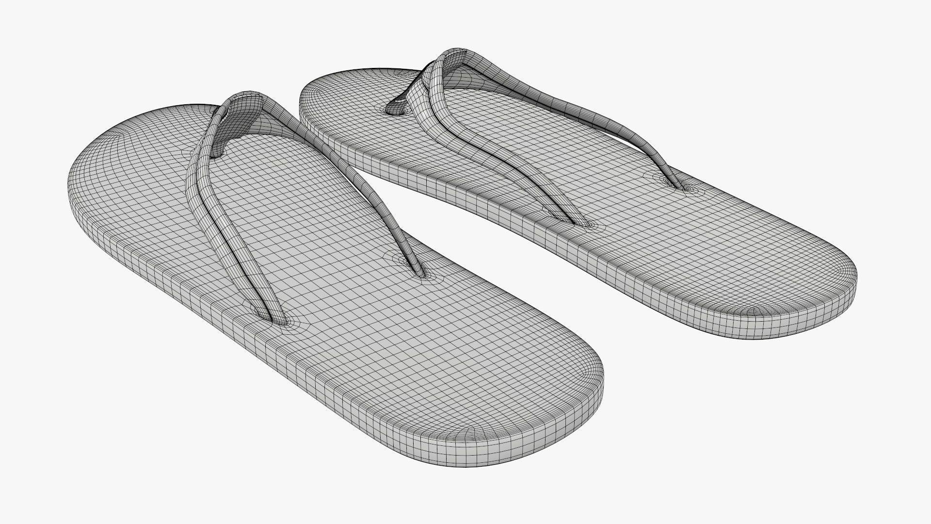 Adult epic flip bath and shower shoes 3D model_13