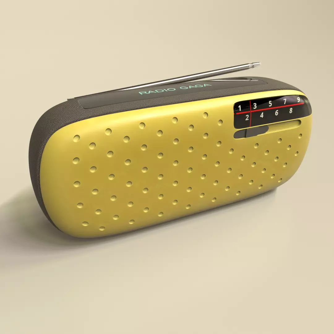 Pocket Design Radio Free 3D model