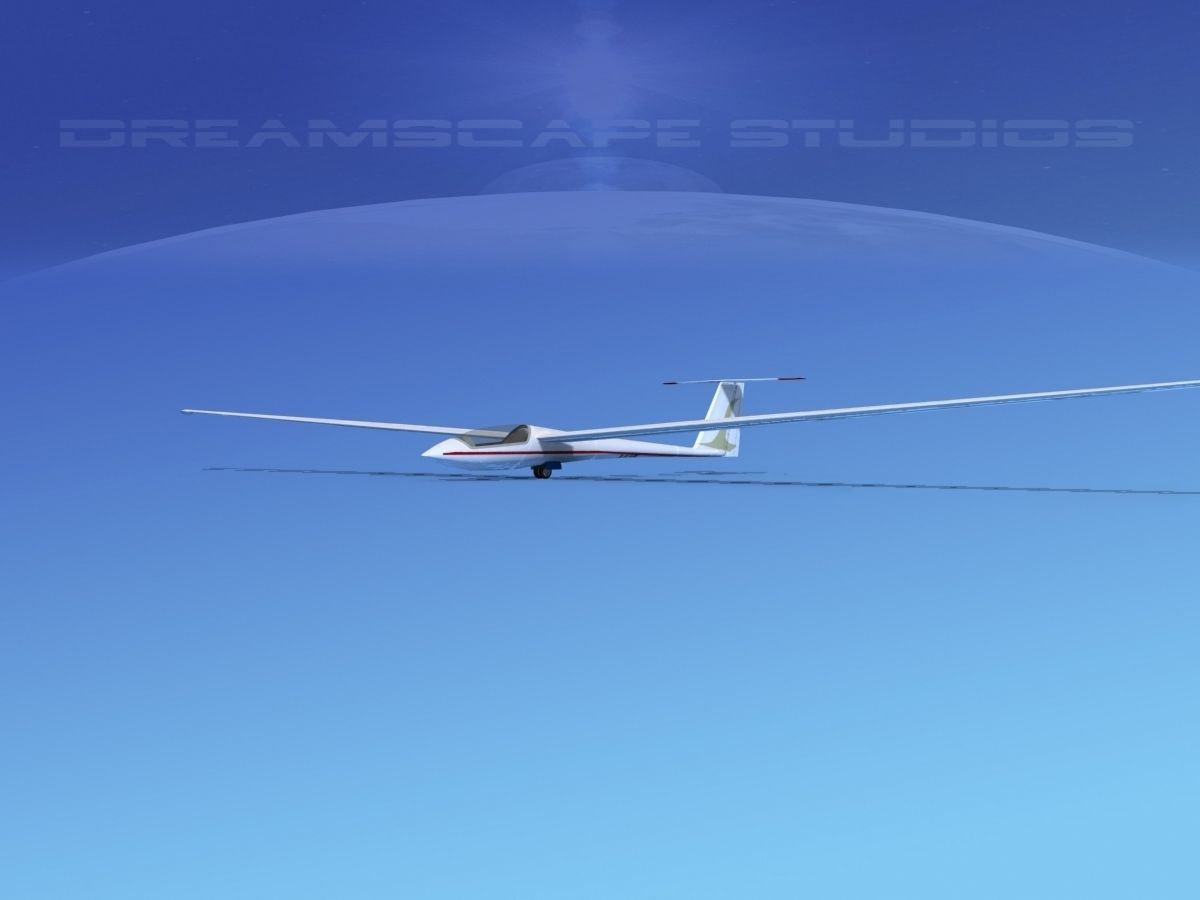 Schleicher ASW 22 Sailplane V04 3D model_1