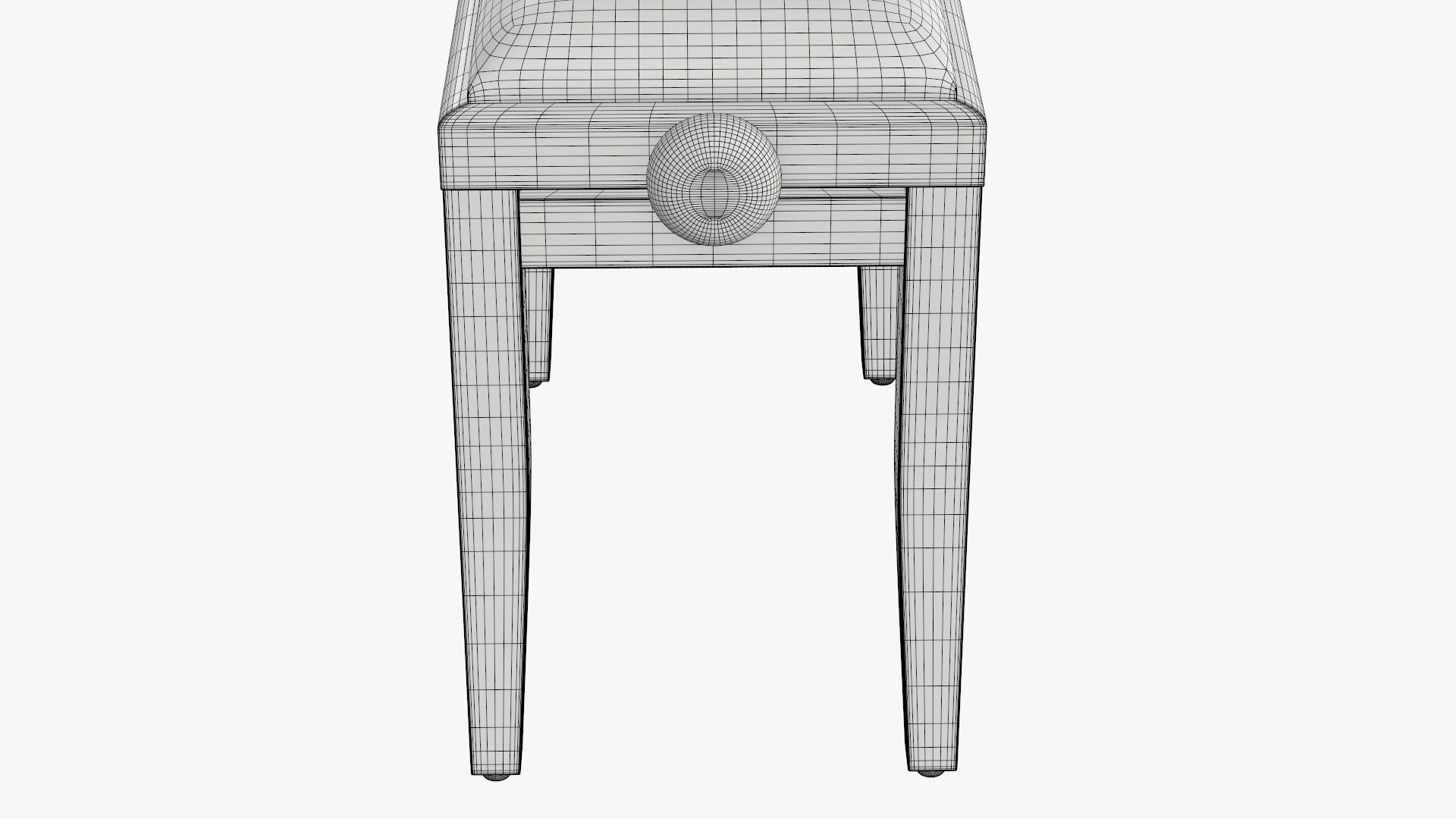 Piano chair 3D model_8